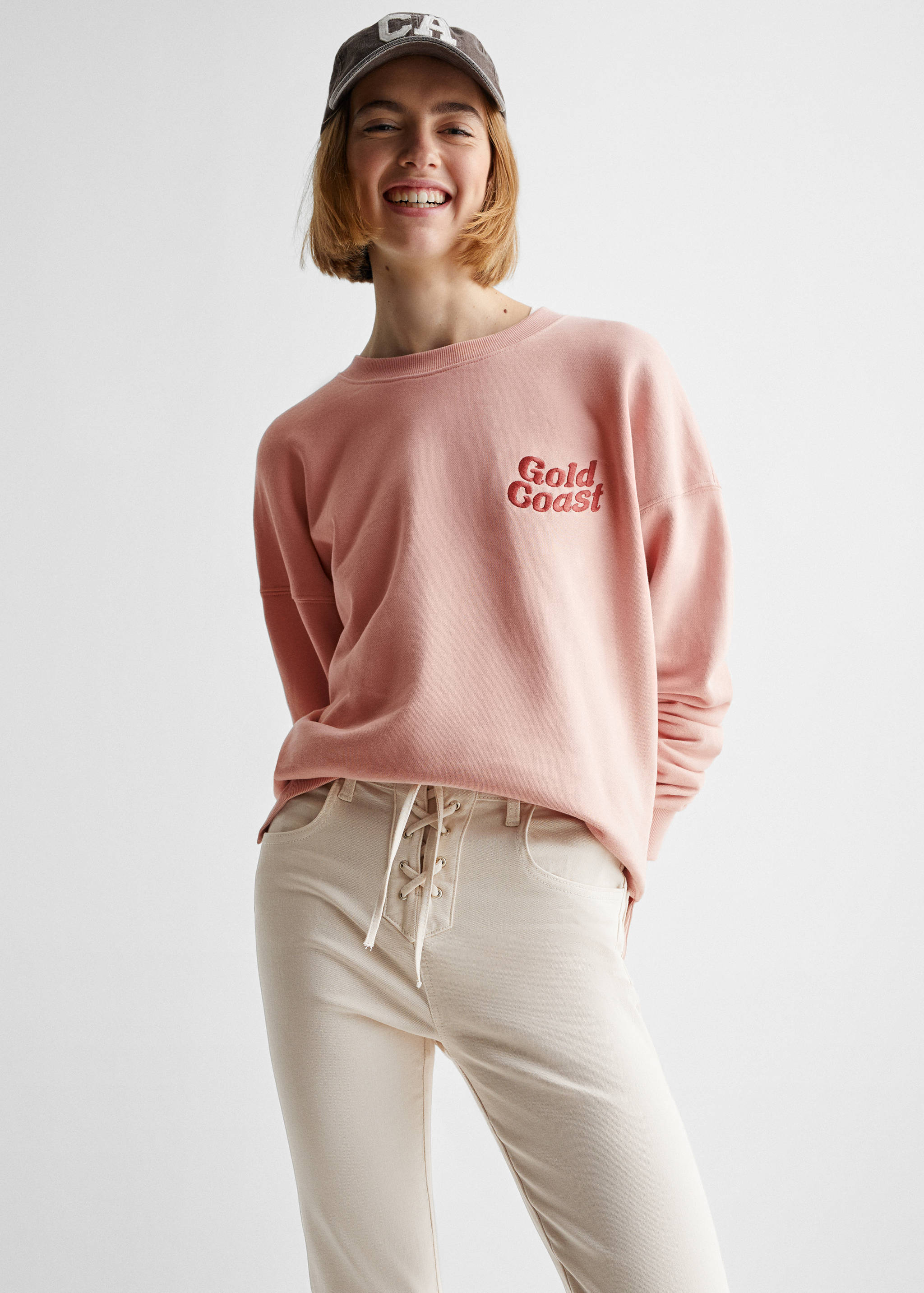 Jeans mit Schleife - Mittlere Ansicht