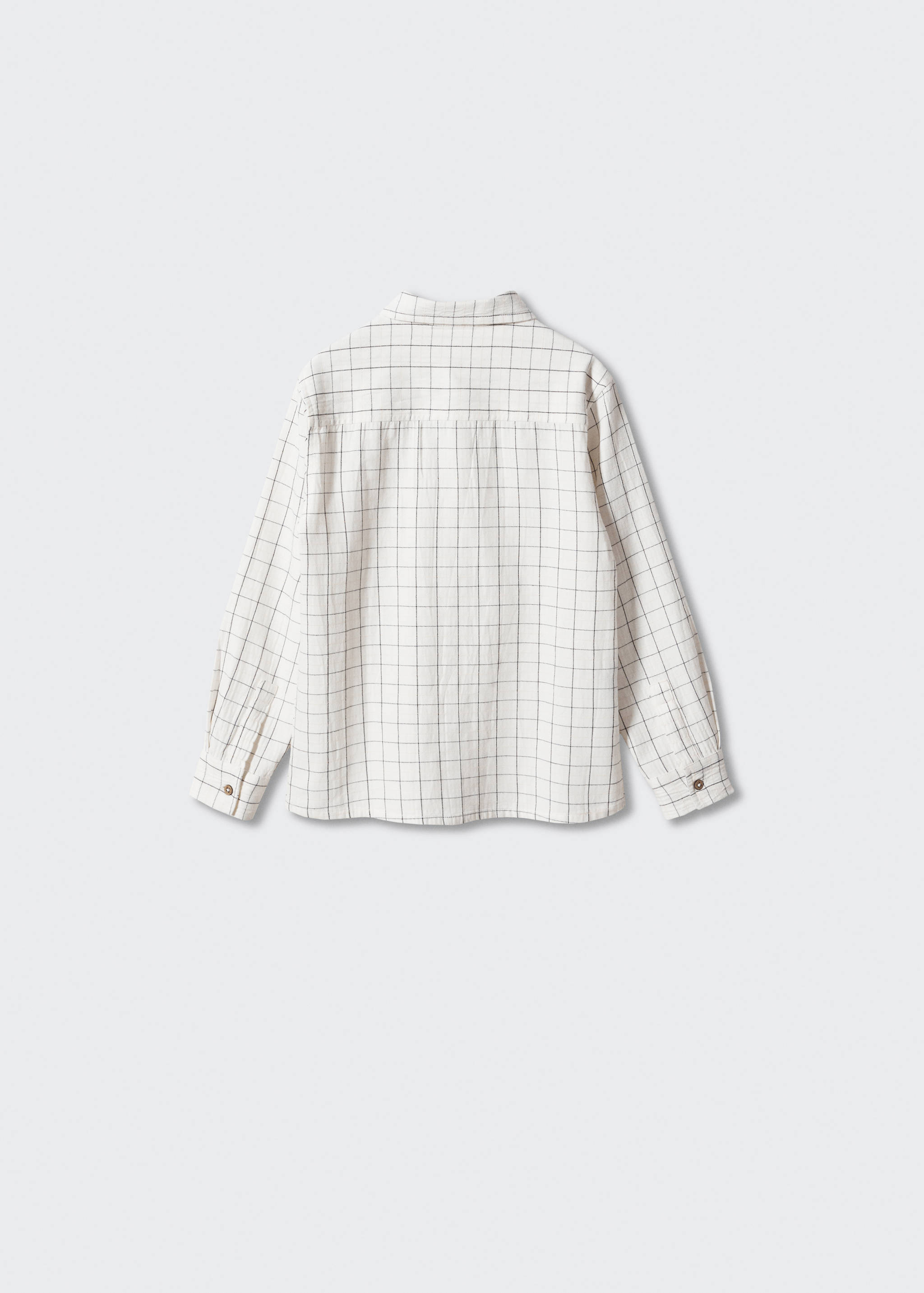 Kostkovaná bavlněná košile - Zadní strana zboží