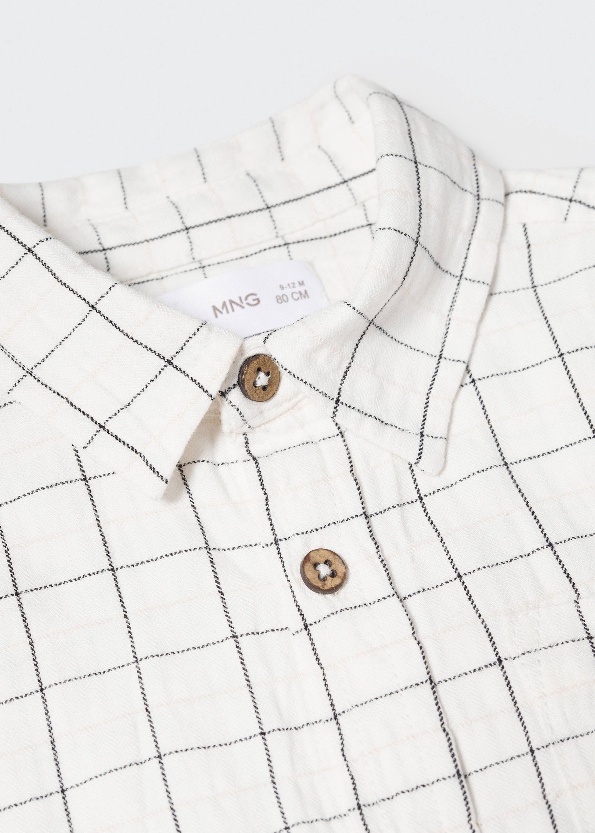 Kostkovaná bavlněná košile - Detail zboží 0