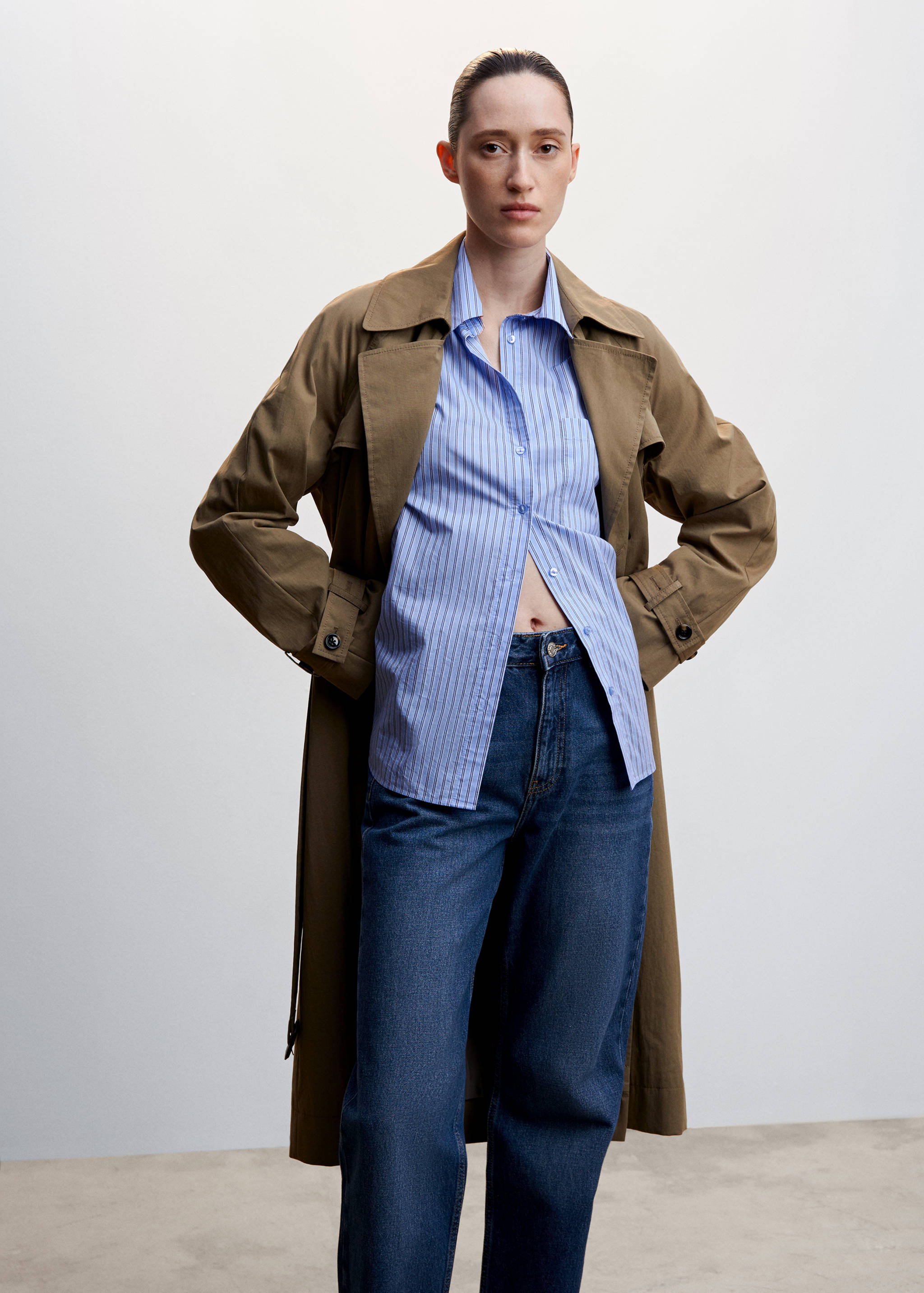 Wideleg mid-rise jeans - Details of the article 1