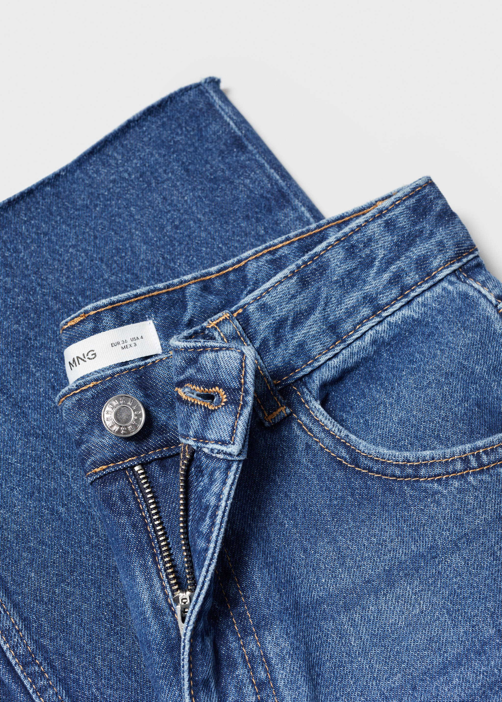 Wideleg mid-rise jeans - Details of the article 8