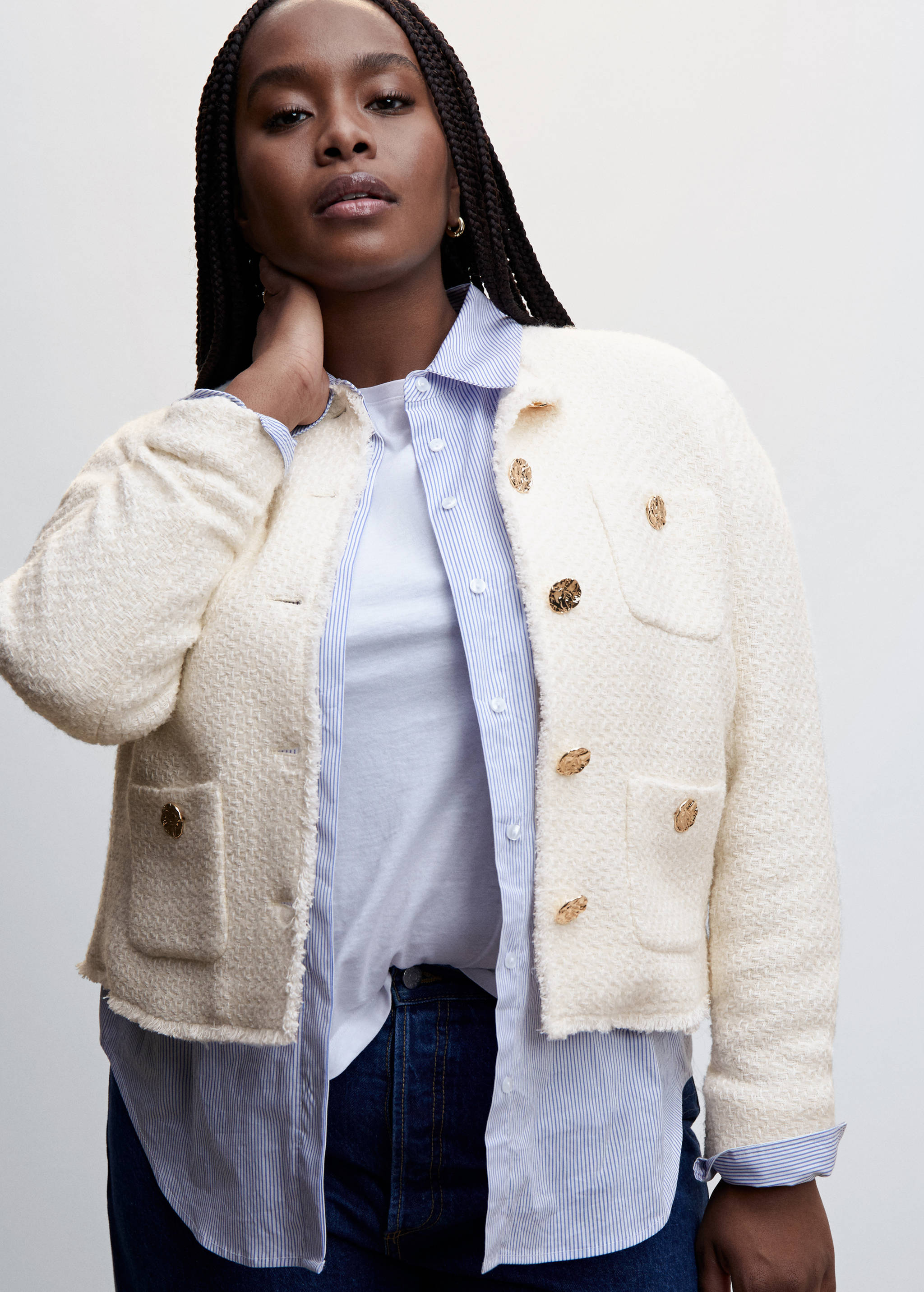 Tweed-Jacke mit Taschen - Detail des Artikels 5