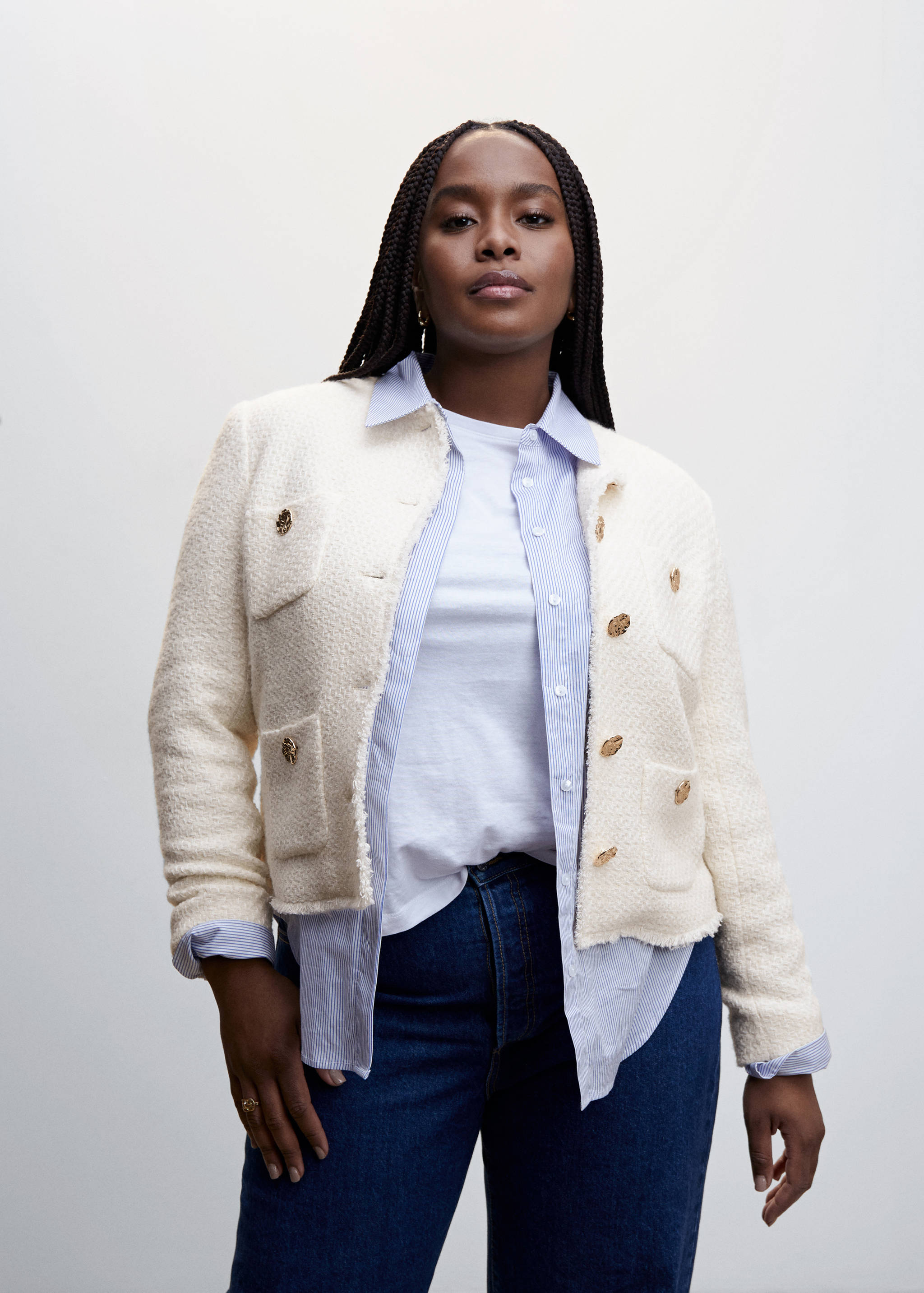 Tweed-Jacke mit Taschen - Detail des Artikels 4