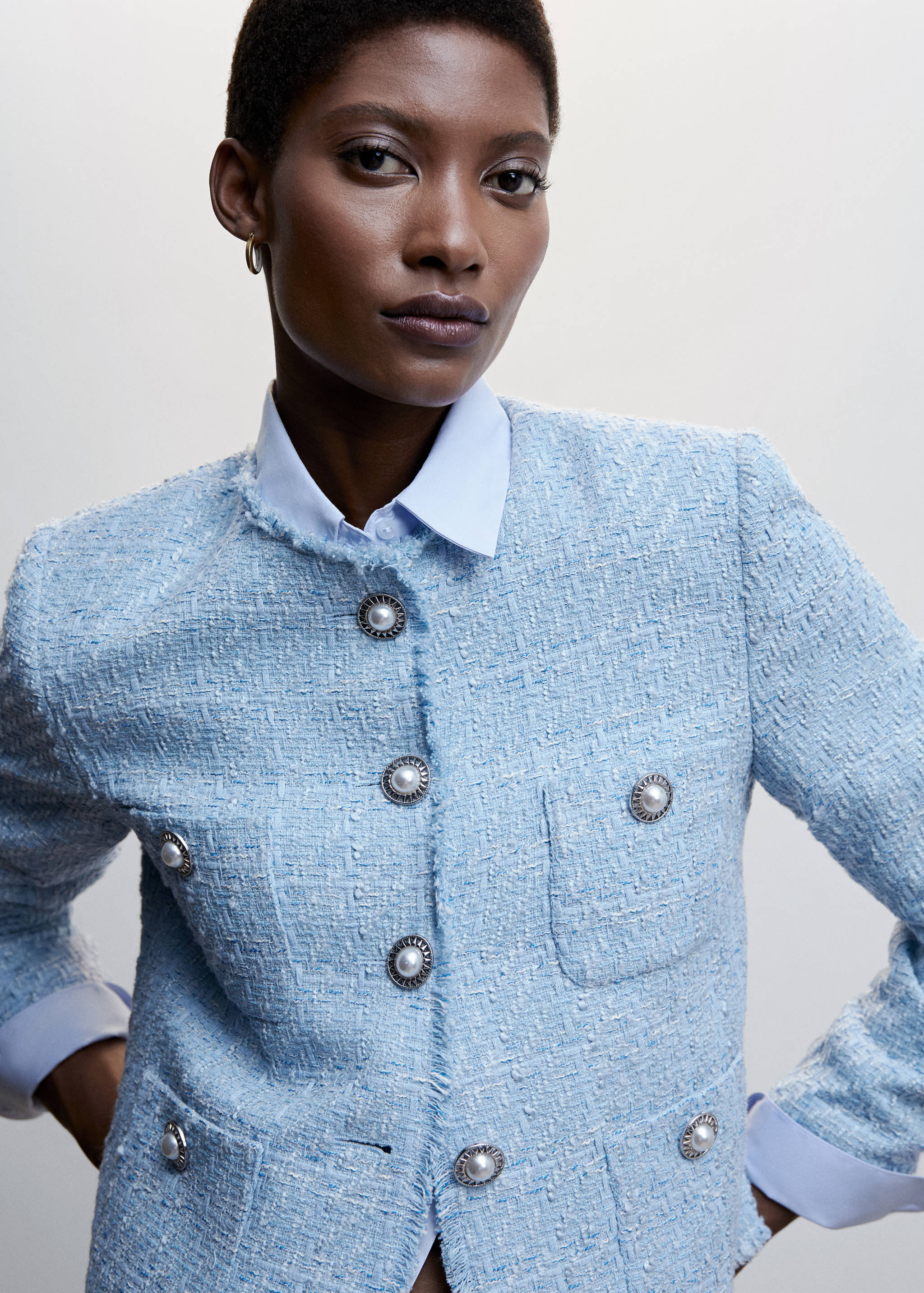 Tweed-Jacke mit Taschen - Detail des Artikels 1