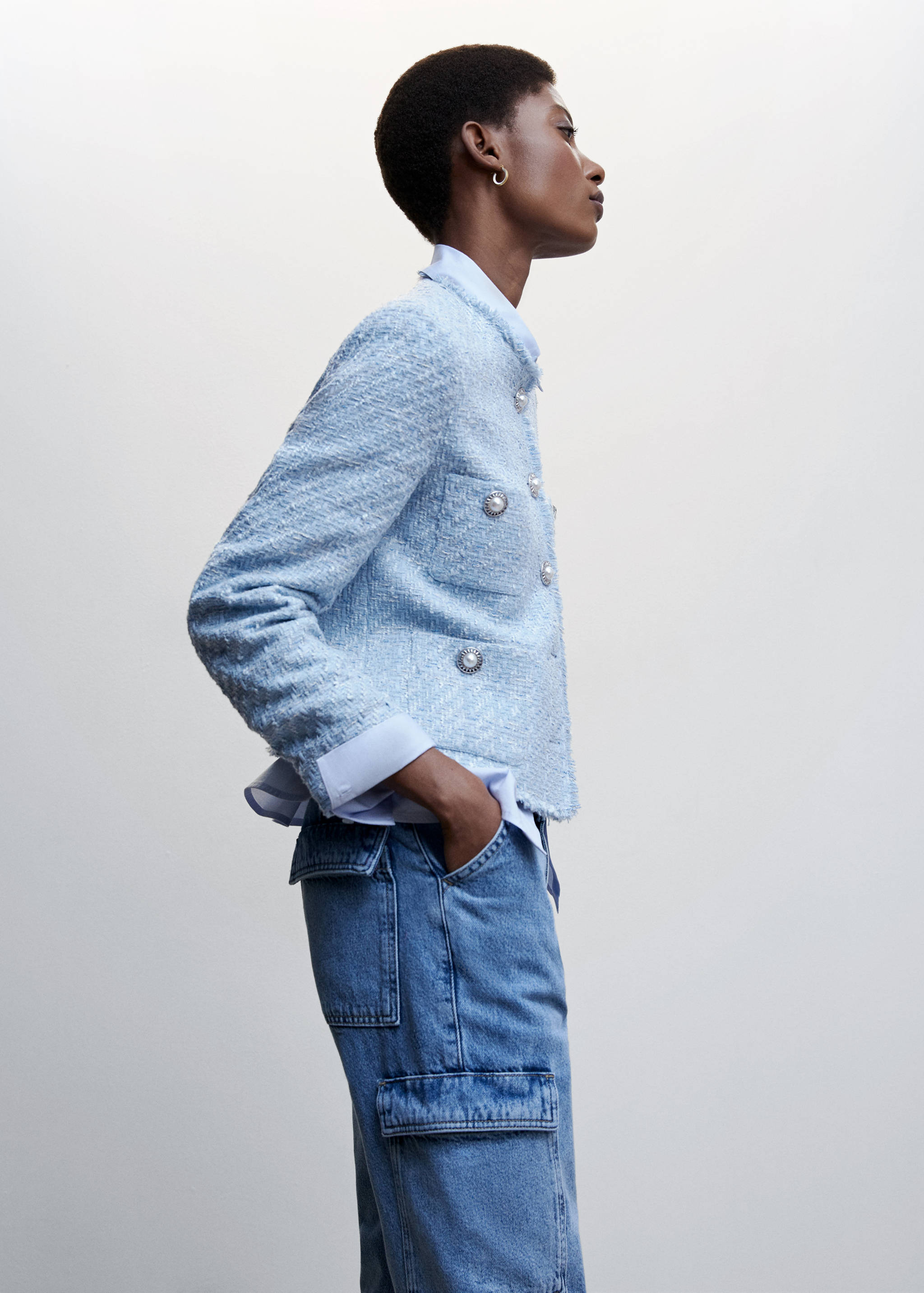 Tweed-Jacke mit Taschen - Detail des Artikels 6