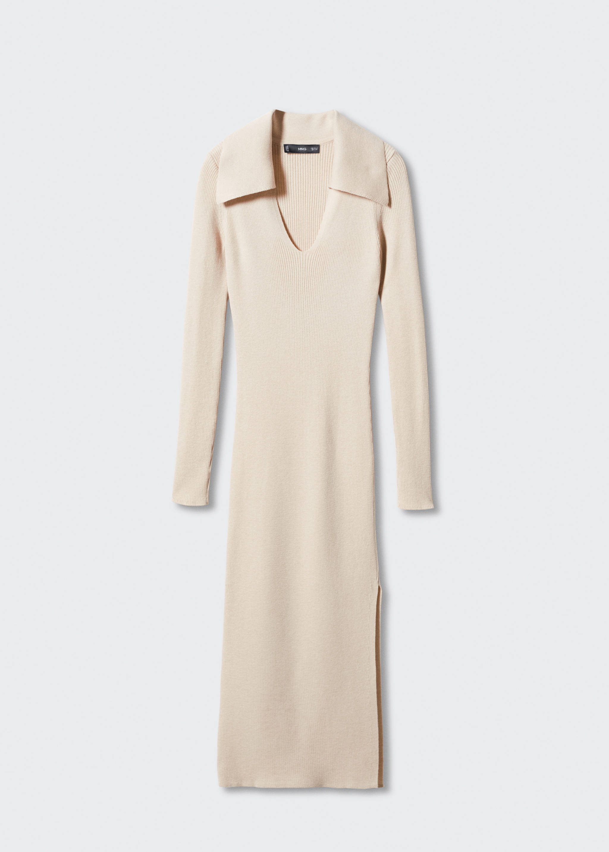 Ribbed midi dress - Article without model