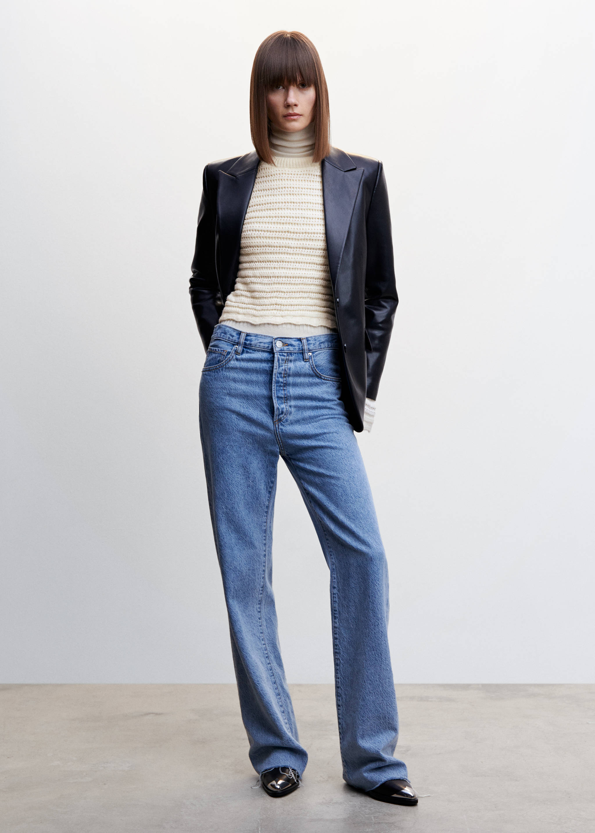 Pullover mit Lochstrickmuster - Allgemeine Ansicht