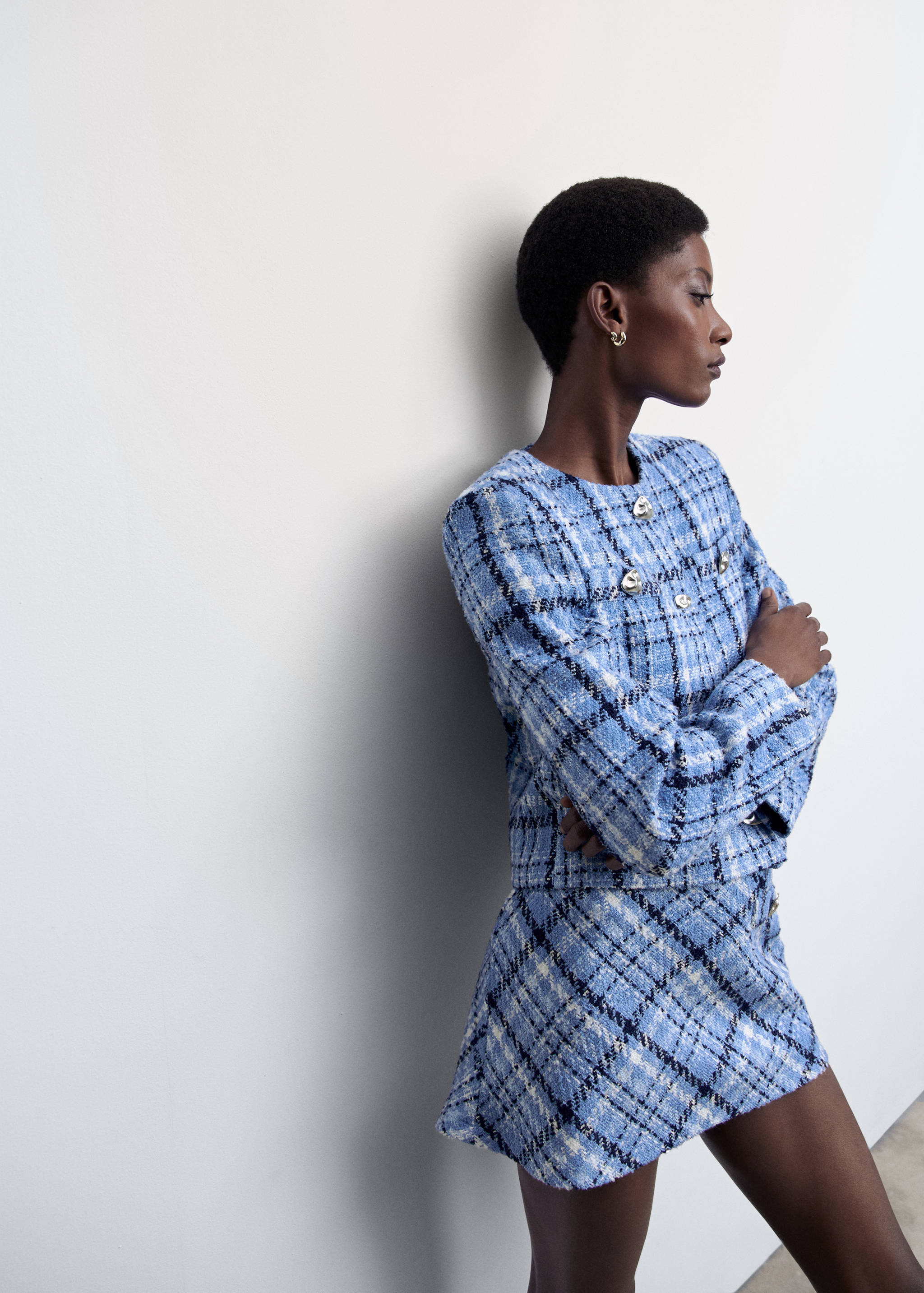 Karierter Minirock aus Tweed - Detail des Artikels 2