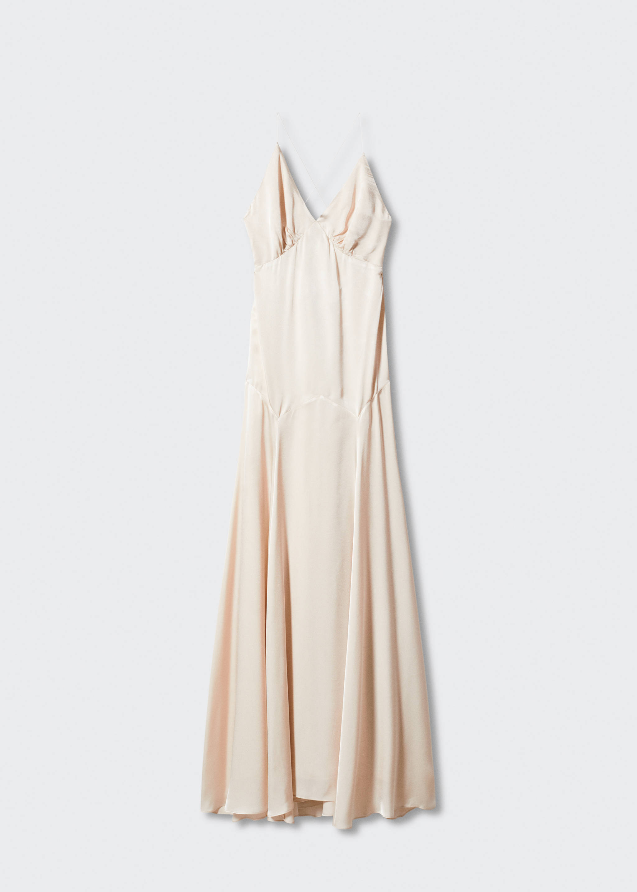 Satin cross-back dress - Article without model