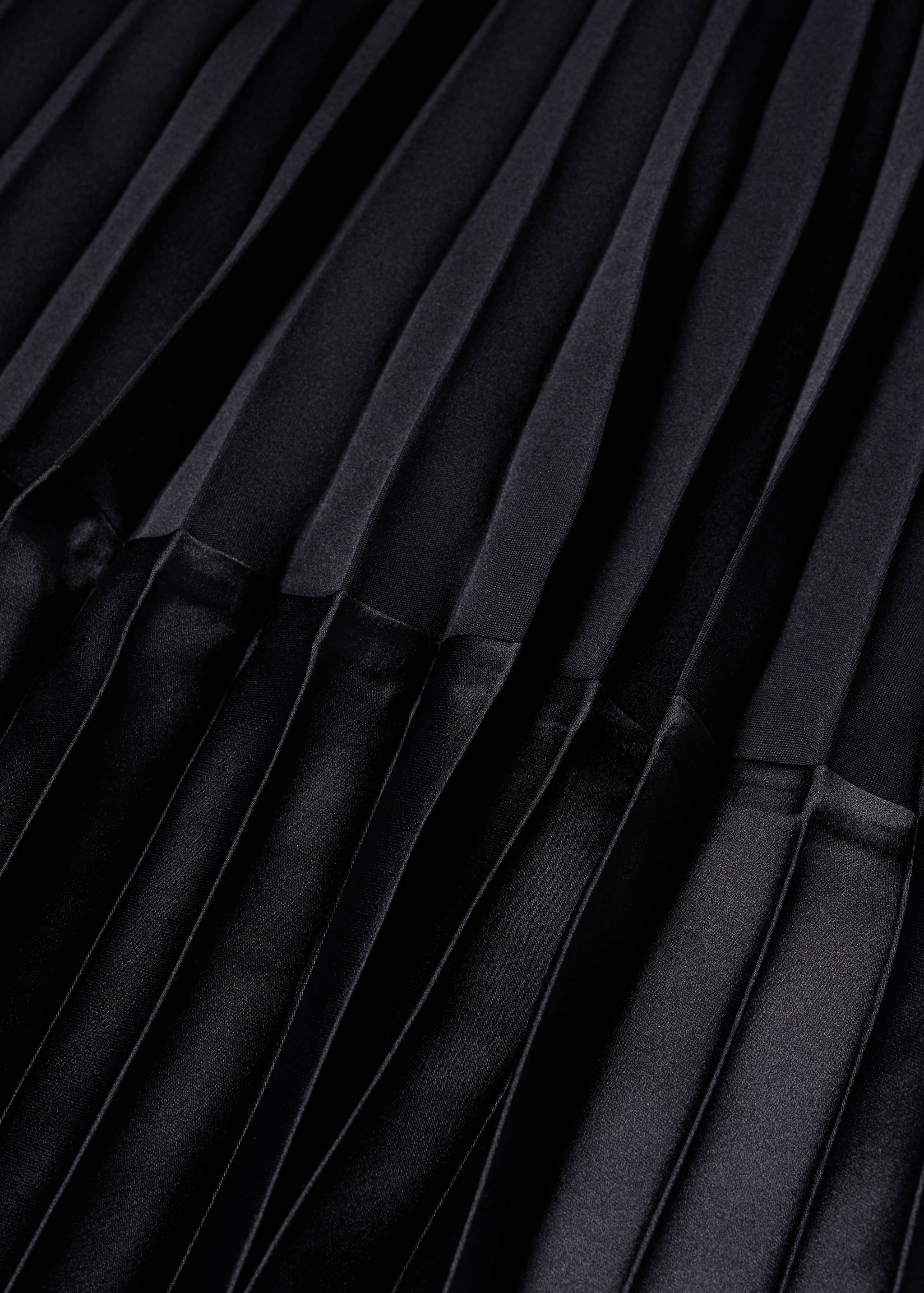 Satin-effect pleated midi-skirt - Details of the article 8