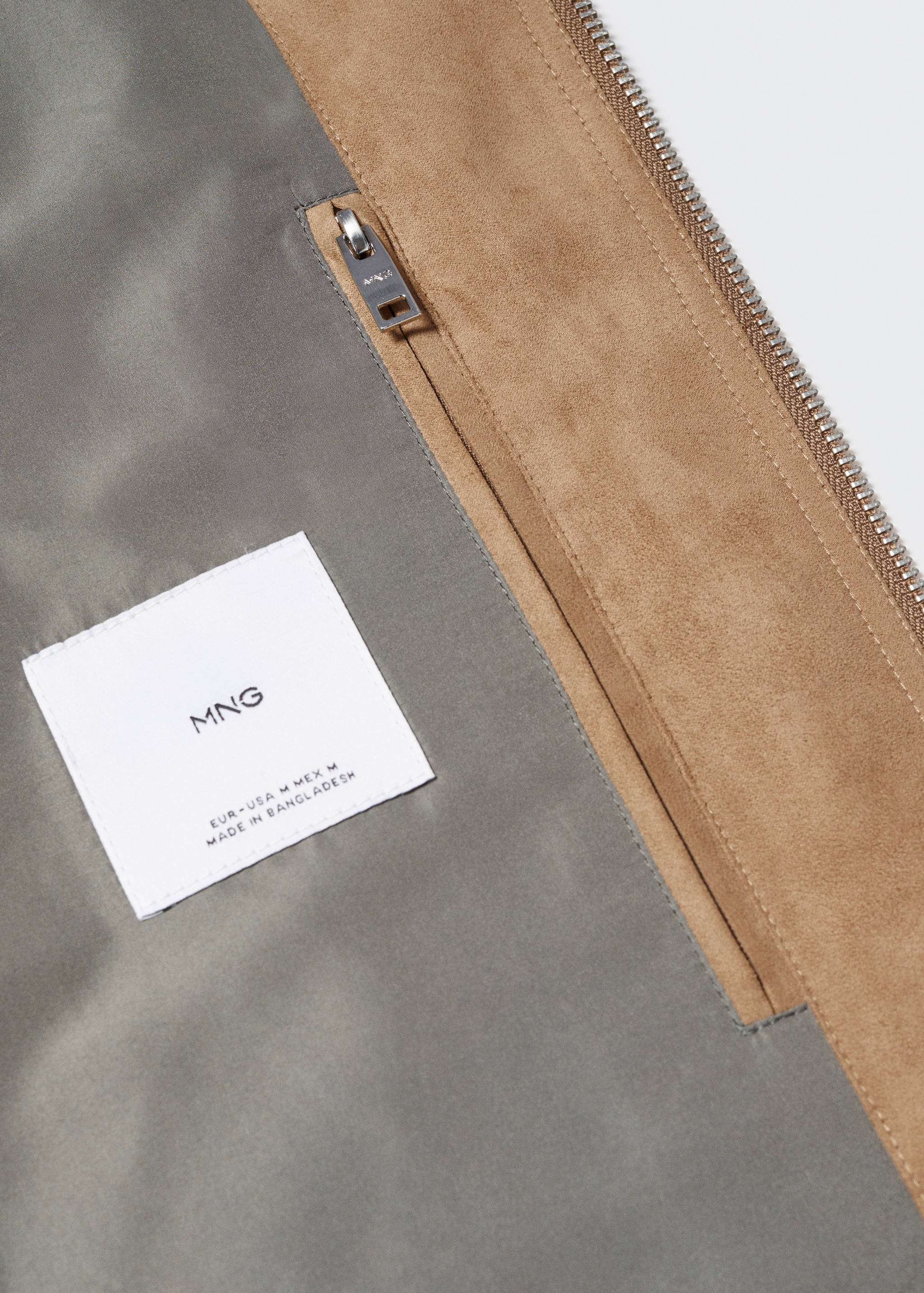 Caçadora bomber efecte pell girada - Detall de l'article 8