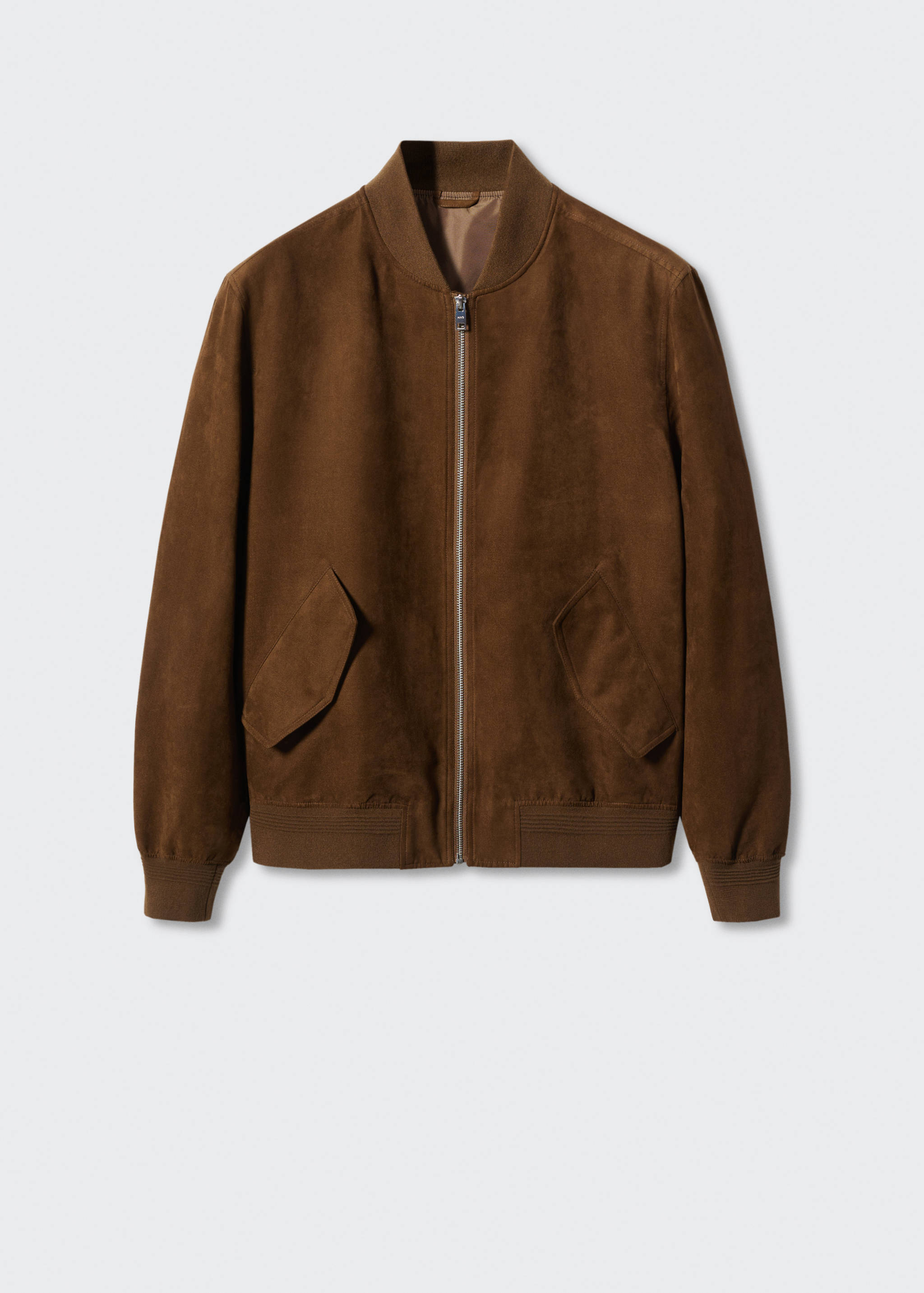 Suede-effect bomber jacket - Article without model