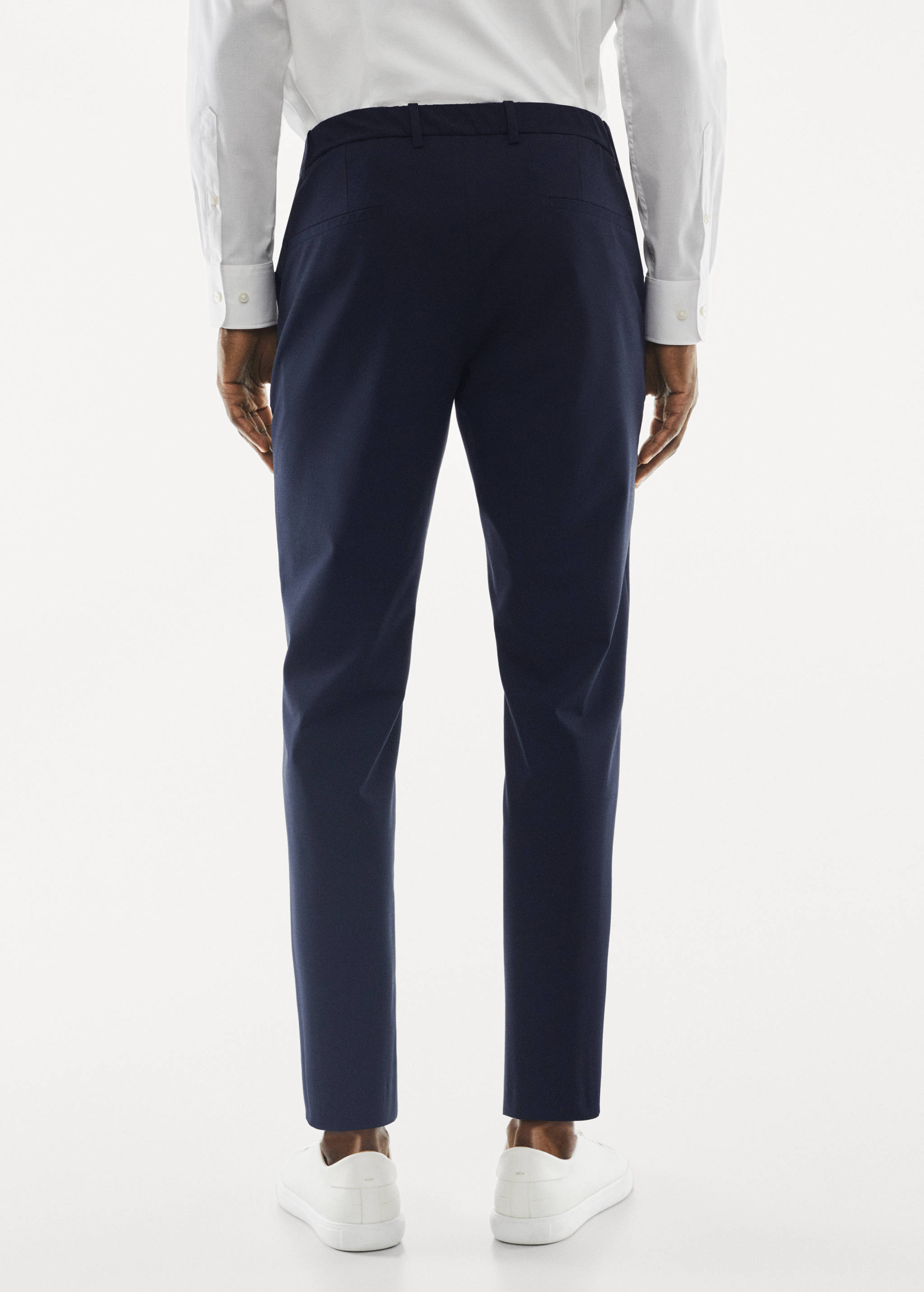 Tapered fit stretch trousers - Reverse of the article