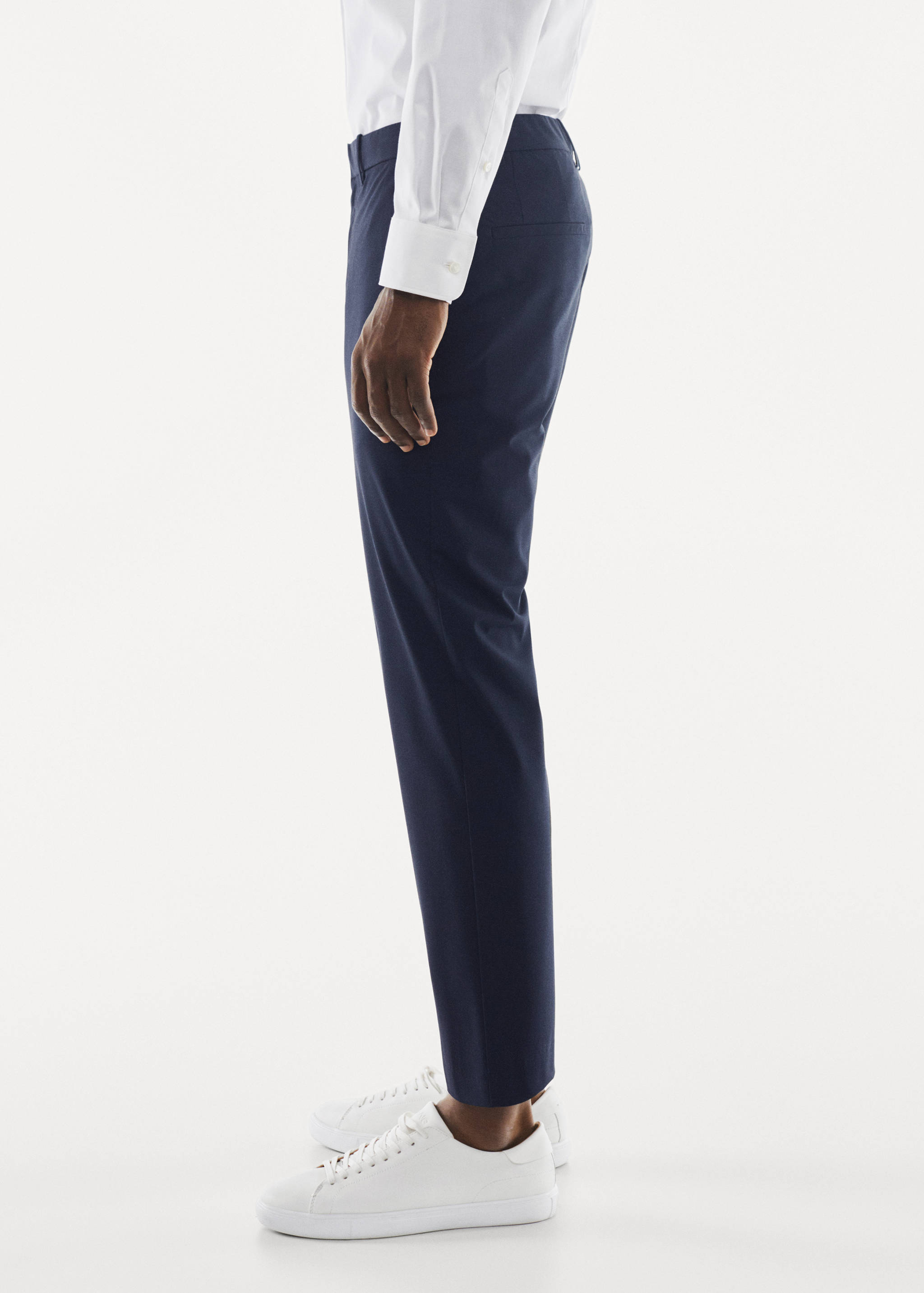 Tapered fit stretch trousers - Details of the article 6