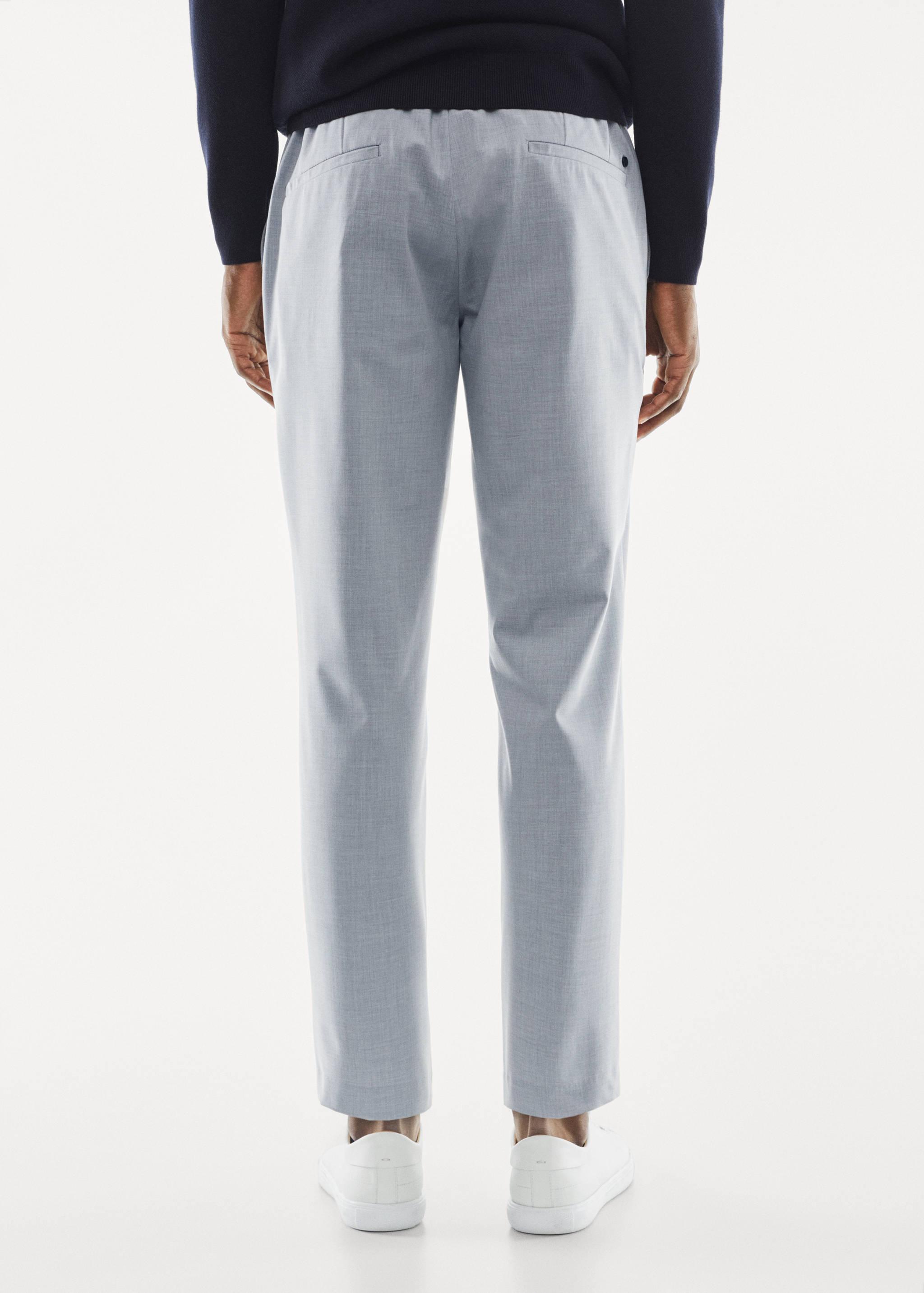 Tapered fit stretch trousers - Reverse of the article