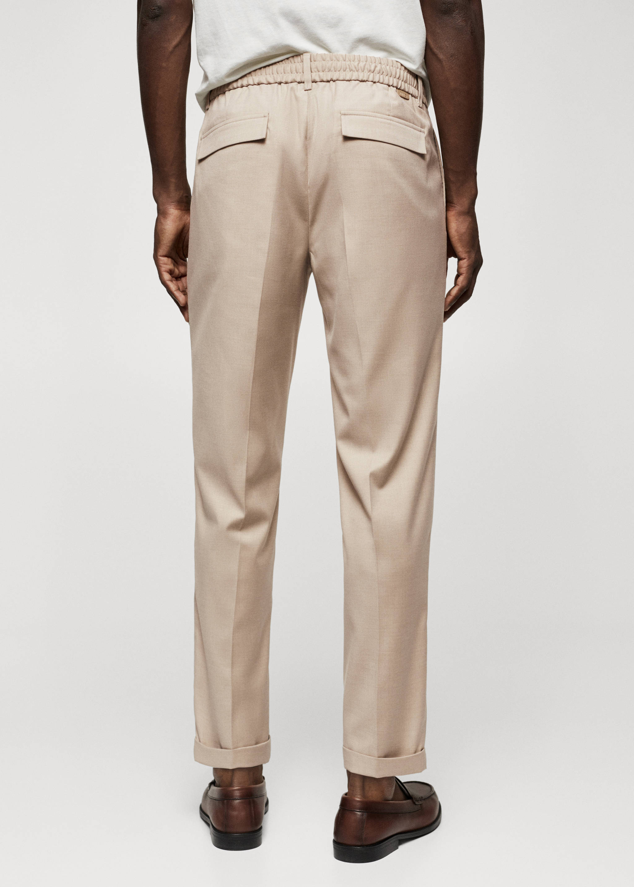 Slim Fit-Bundfaltenhose - Rückseite des Artikels