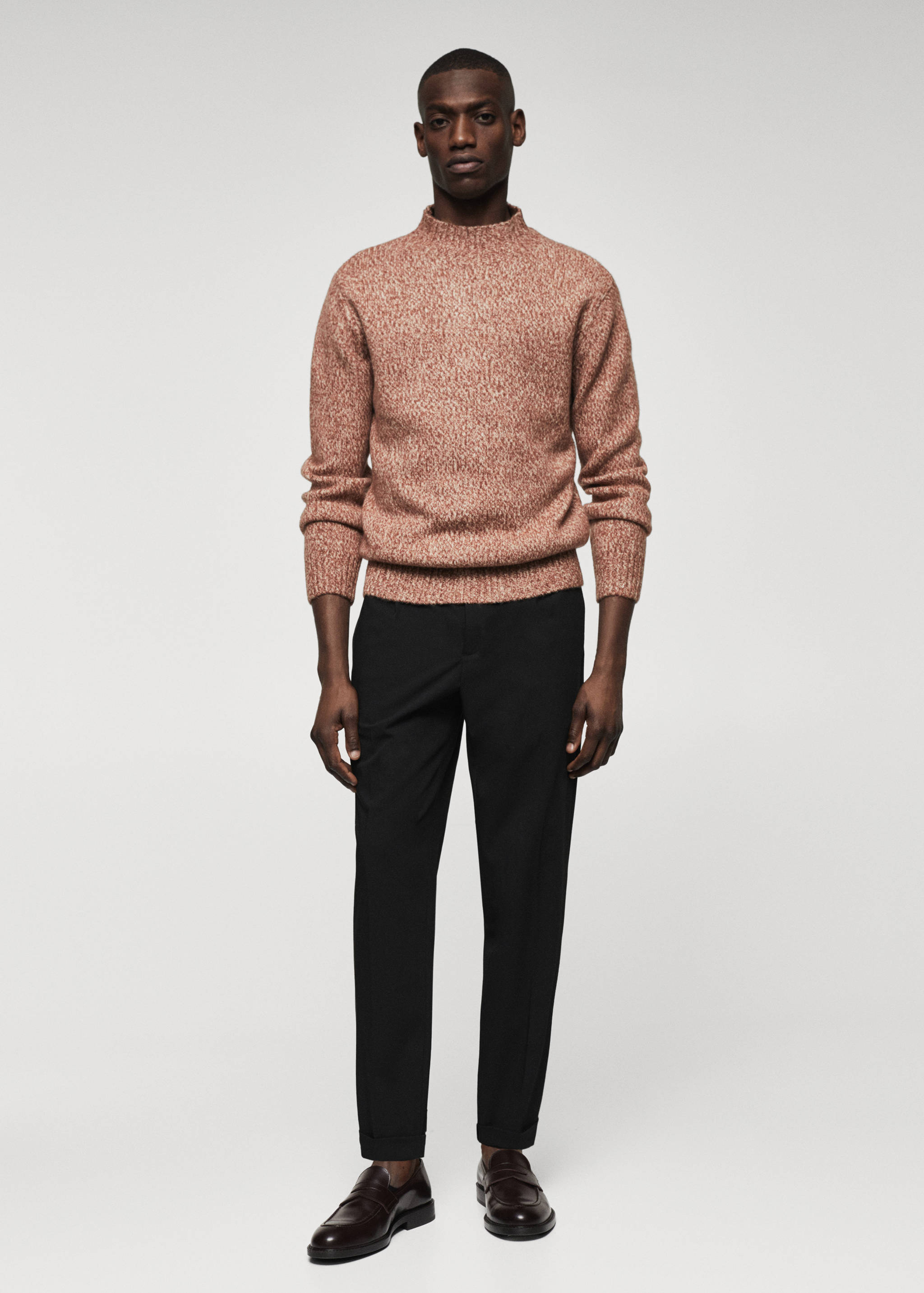 Slim Fit-Bundfaltenhose - Allgemeine Ansicht