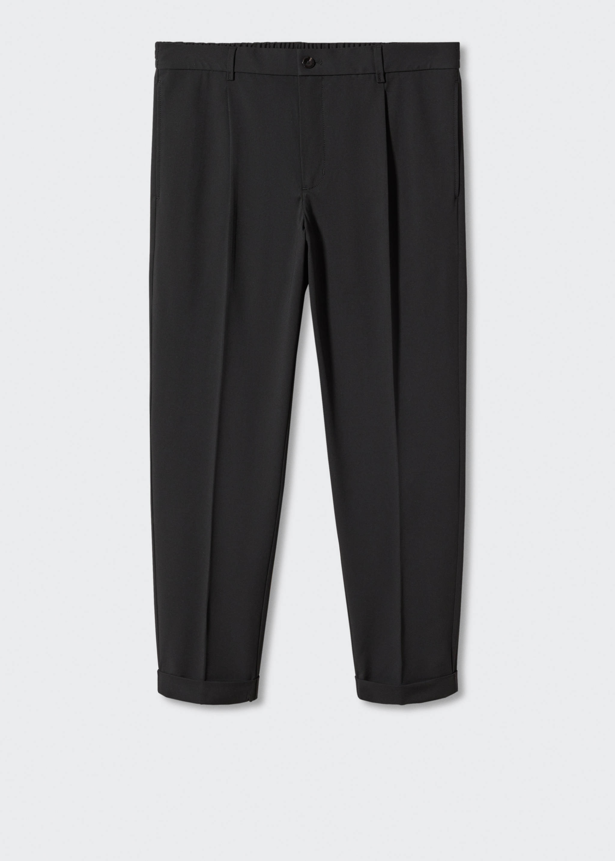Pleated slim-fit trousers - Article without model