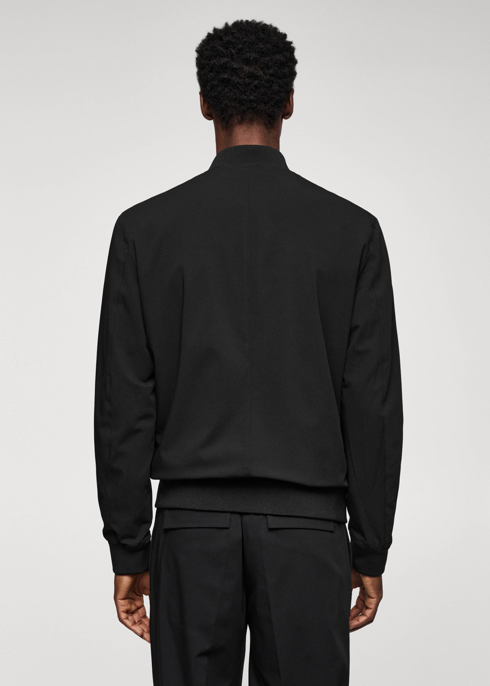 Technical fabric bomber jacket - Reverse of the article