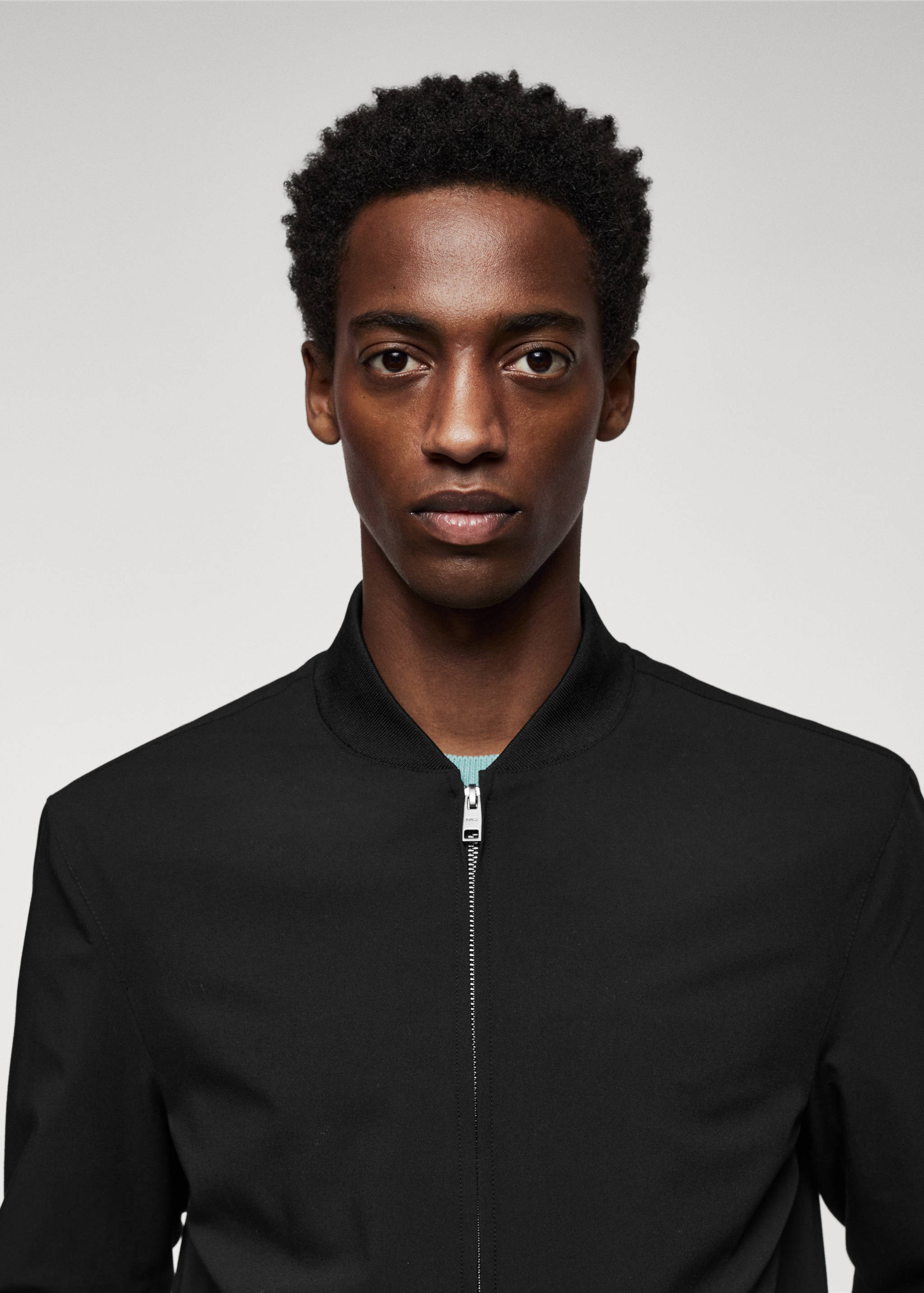 Technical fabric bomber jacket - Details of the article 1