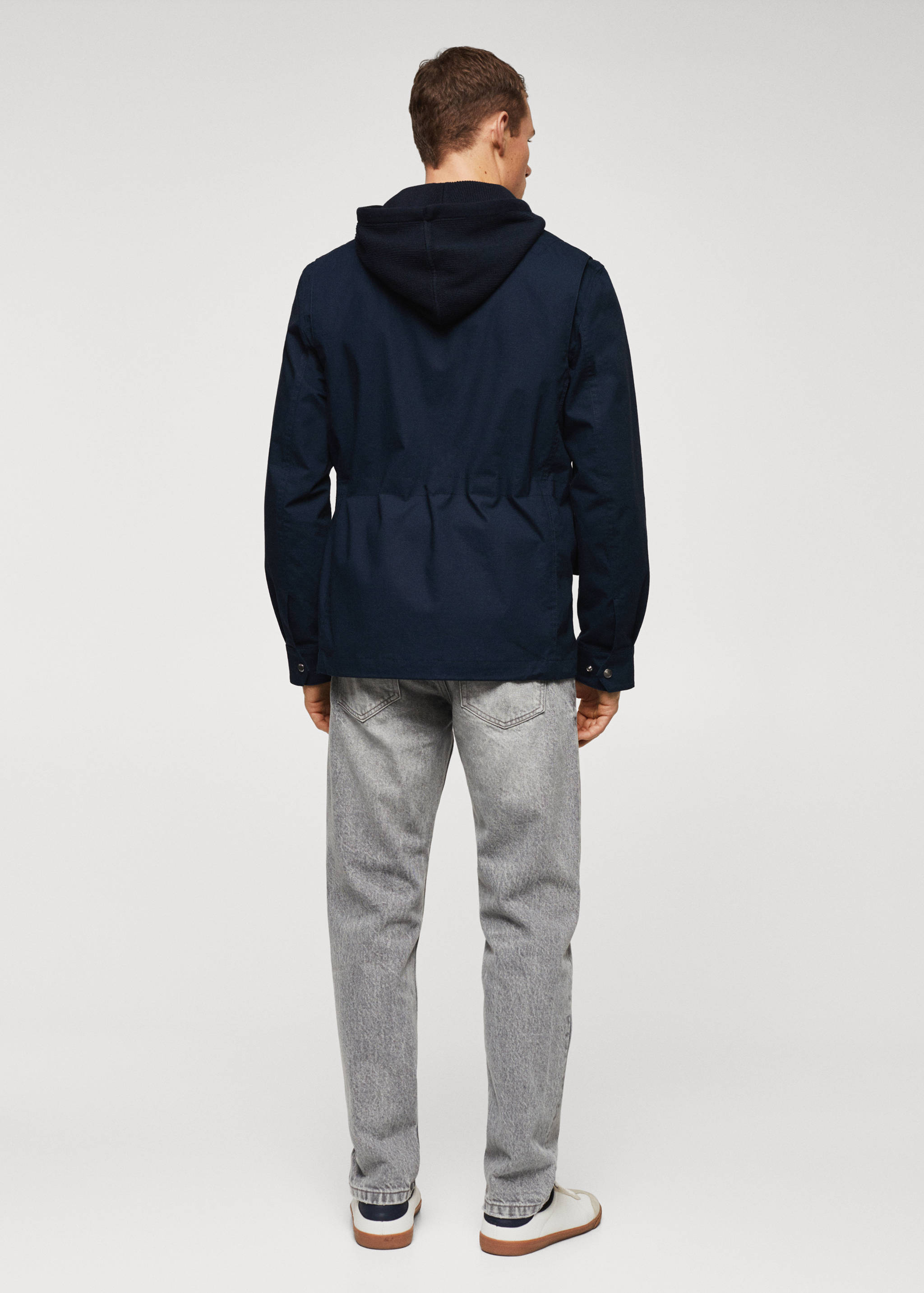 Pocket cotton jacket - Reverse of the article