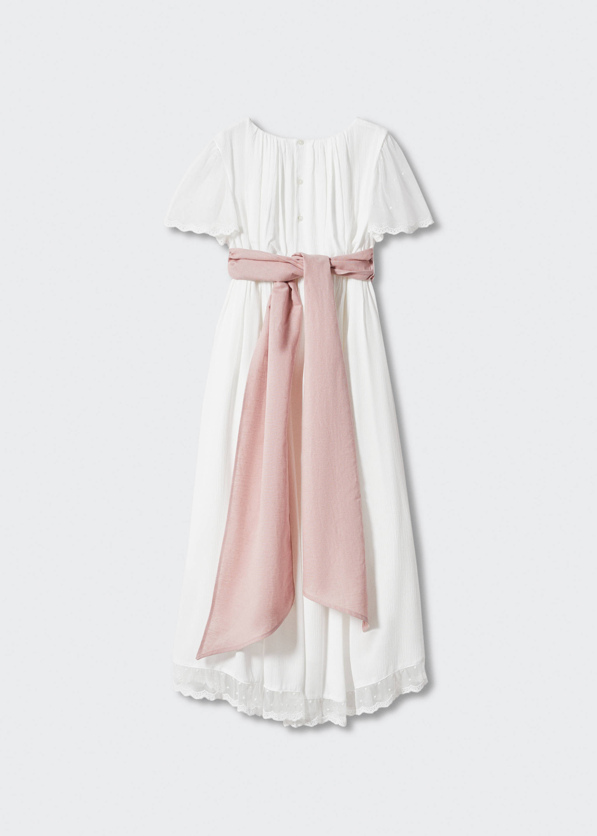 Long dress with bow - Reverse of the article