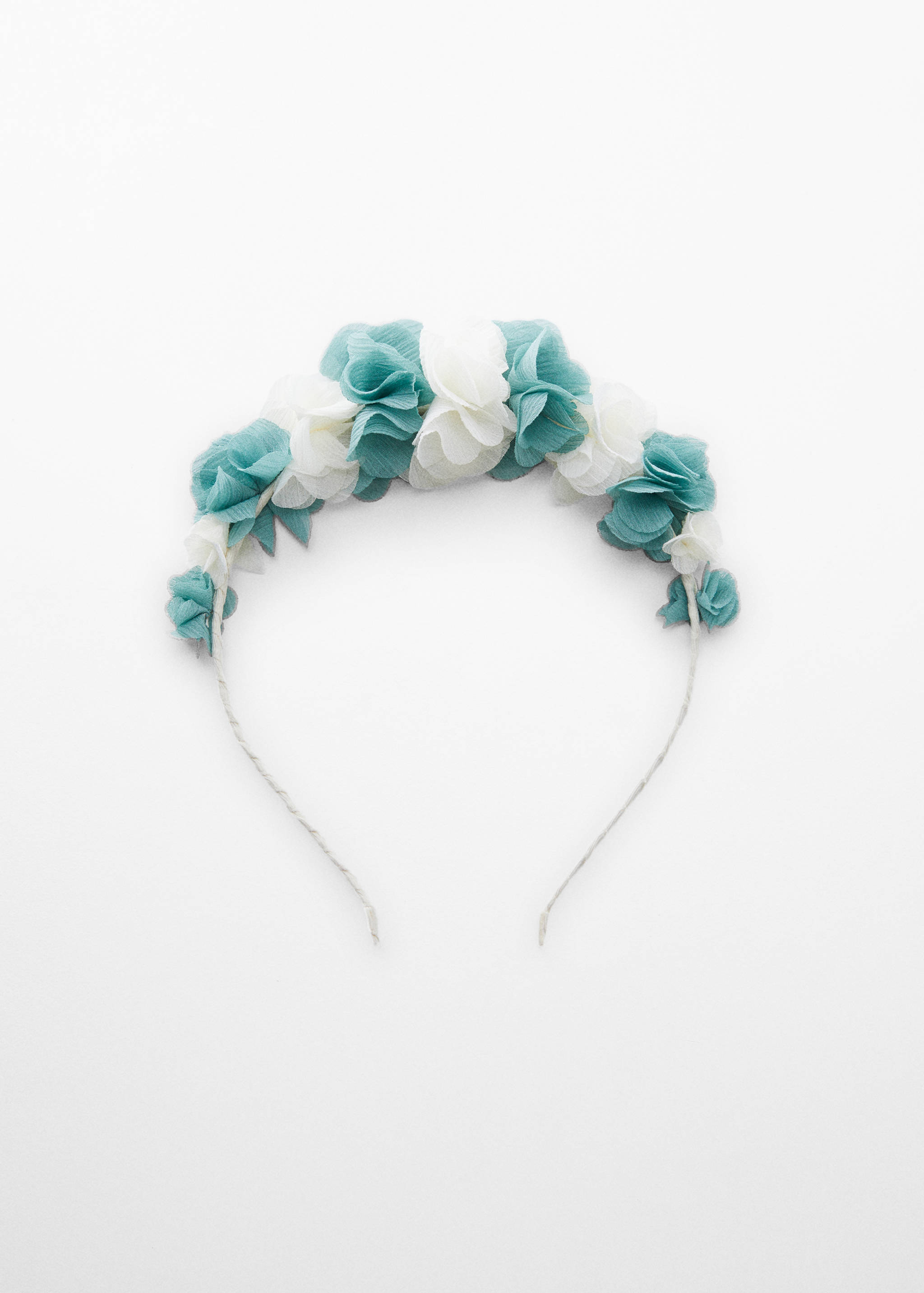 Headband with embossed flowers - Article without model