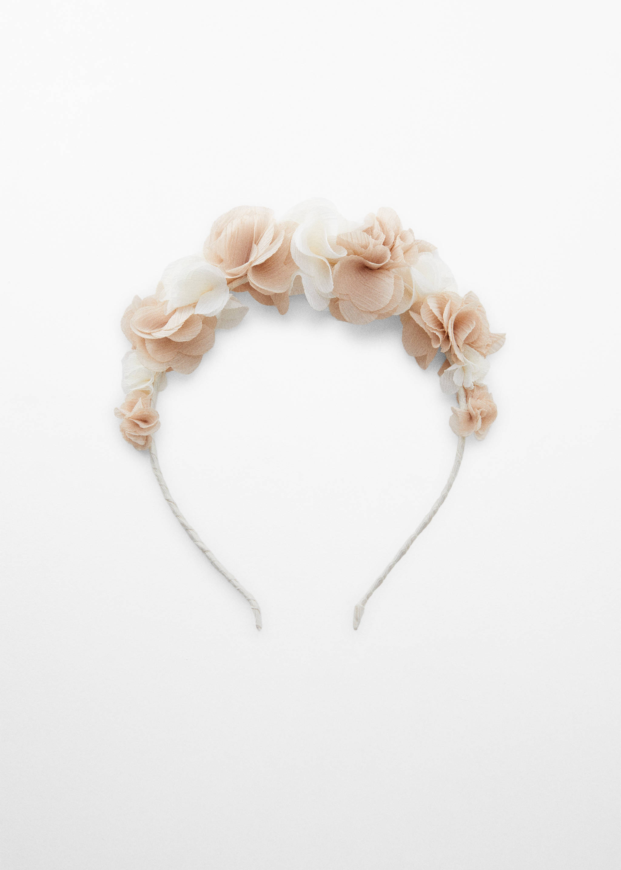Headband with embossed flowers - Article without model