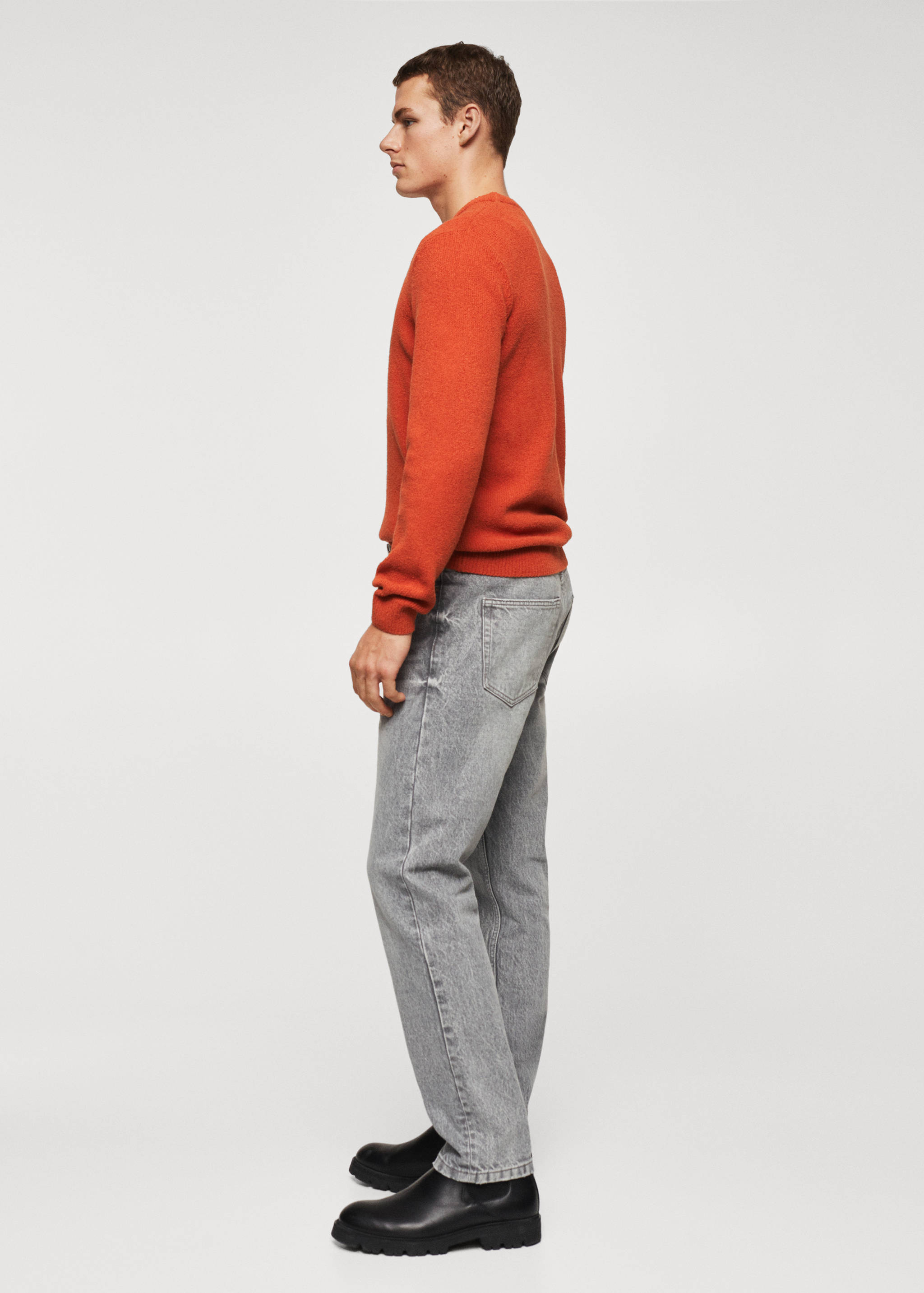 Textured cotton sweater - Details of the article 6