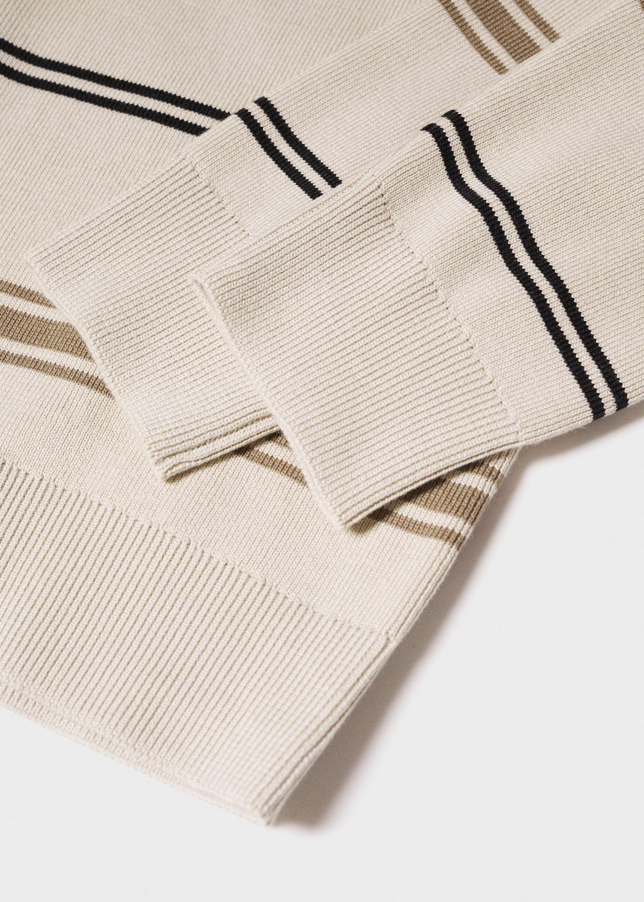 Striped cotton sweater - Details of the article 8