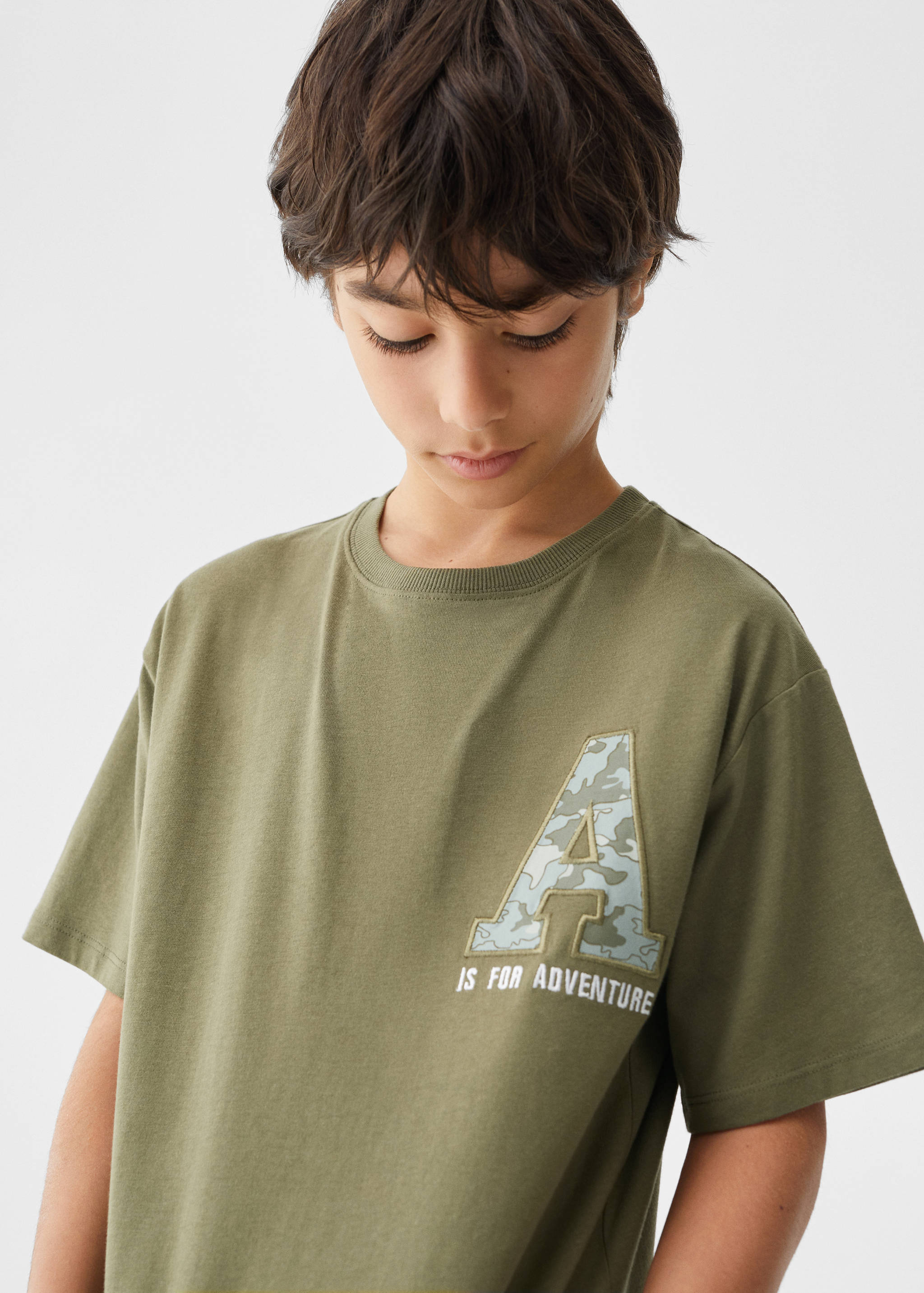 Μπλουζάκι εμπριμέ βαμβακερό - Λεπτομέρεια του προϊόντος 1