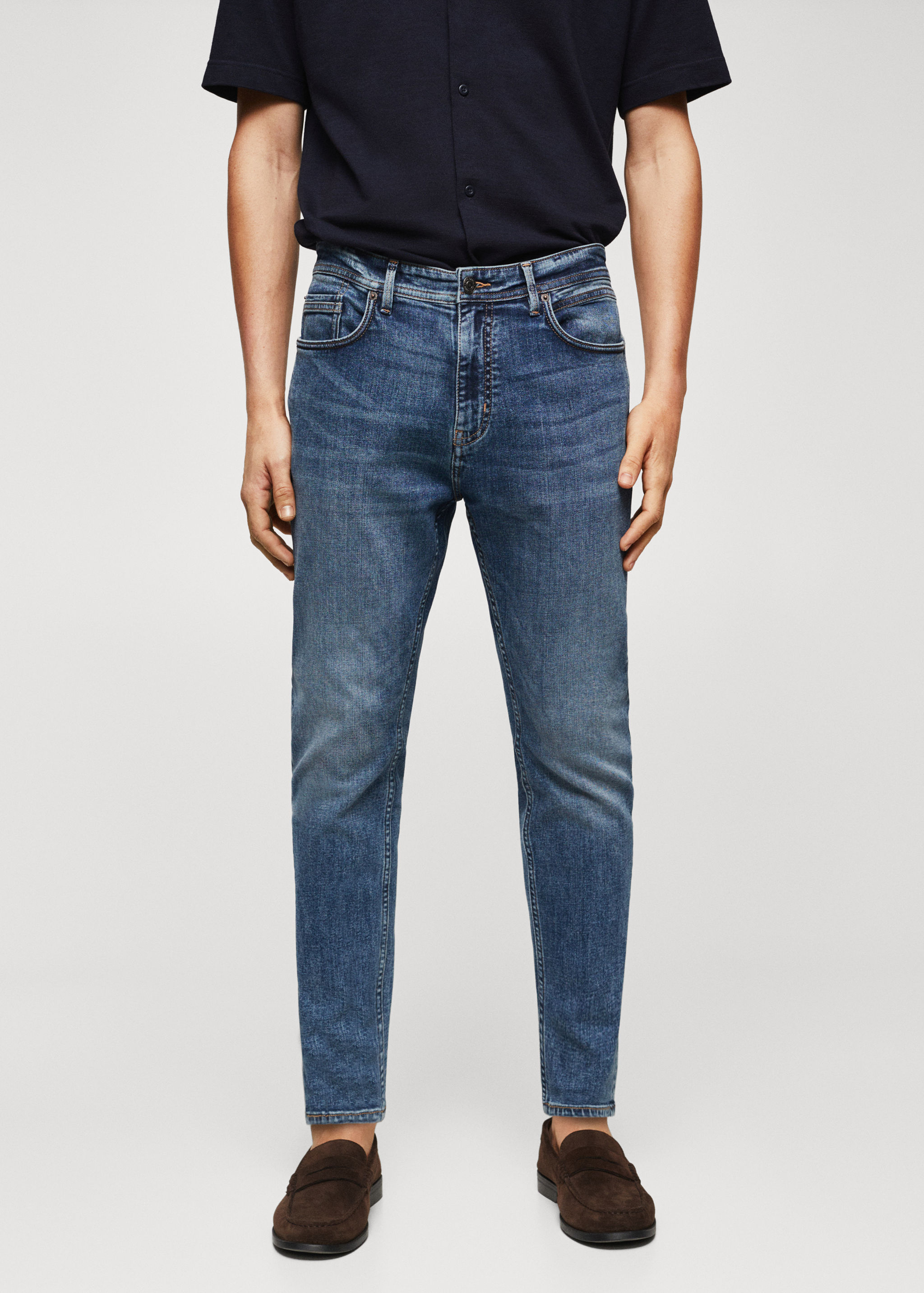 Tom tapered fit jeans - Medium plane