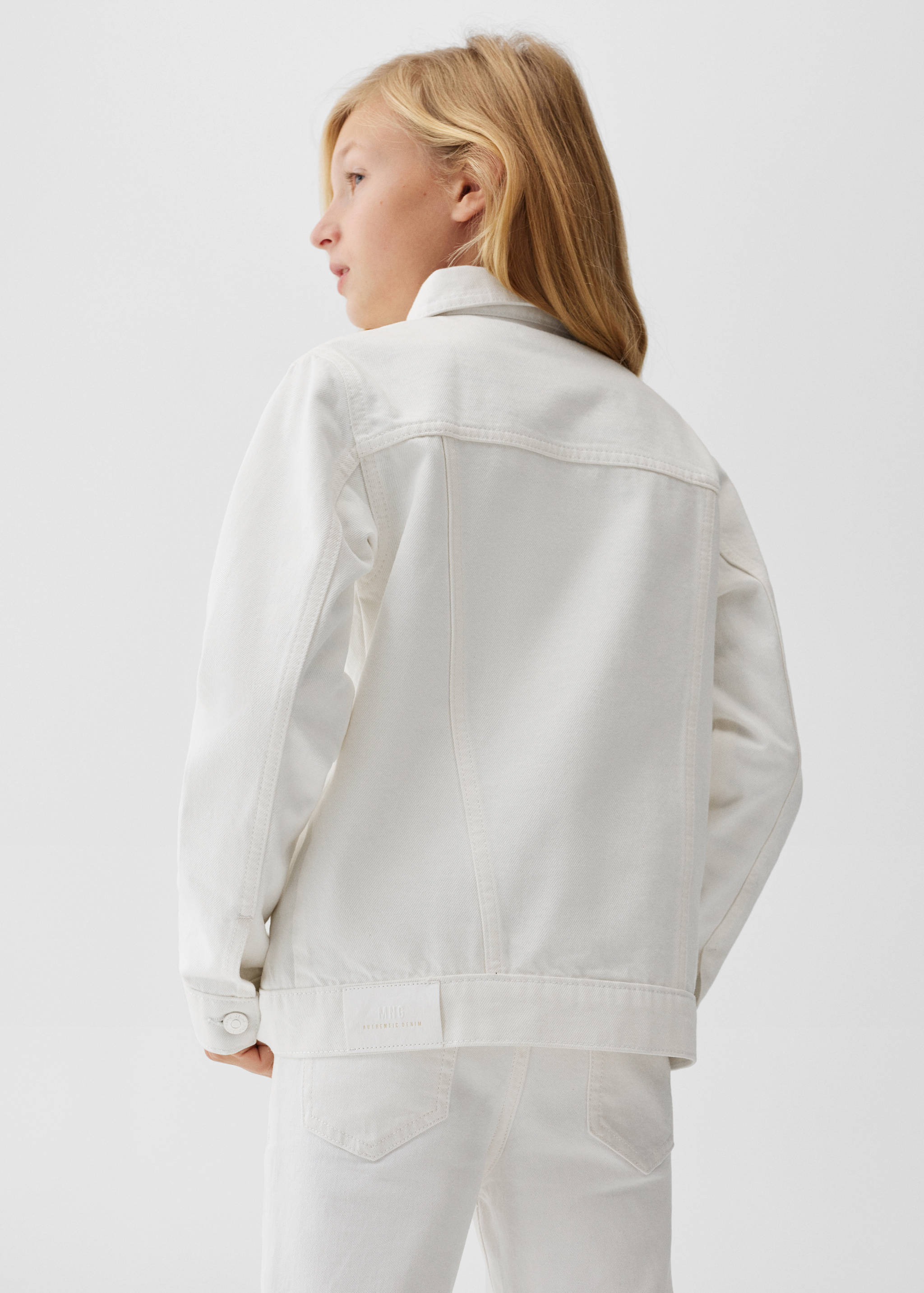 Frills denim jacket - Reverse of the article