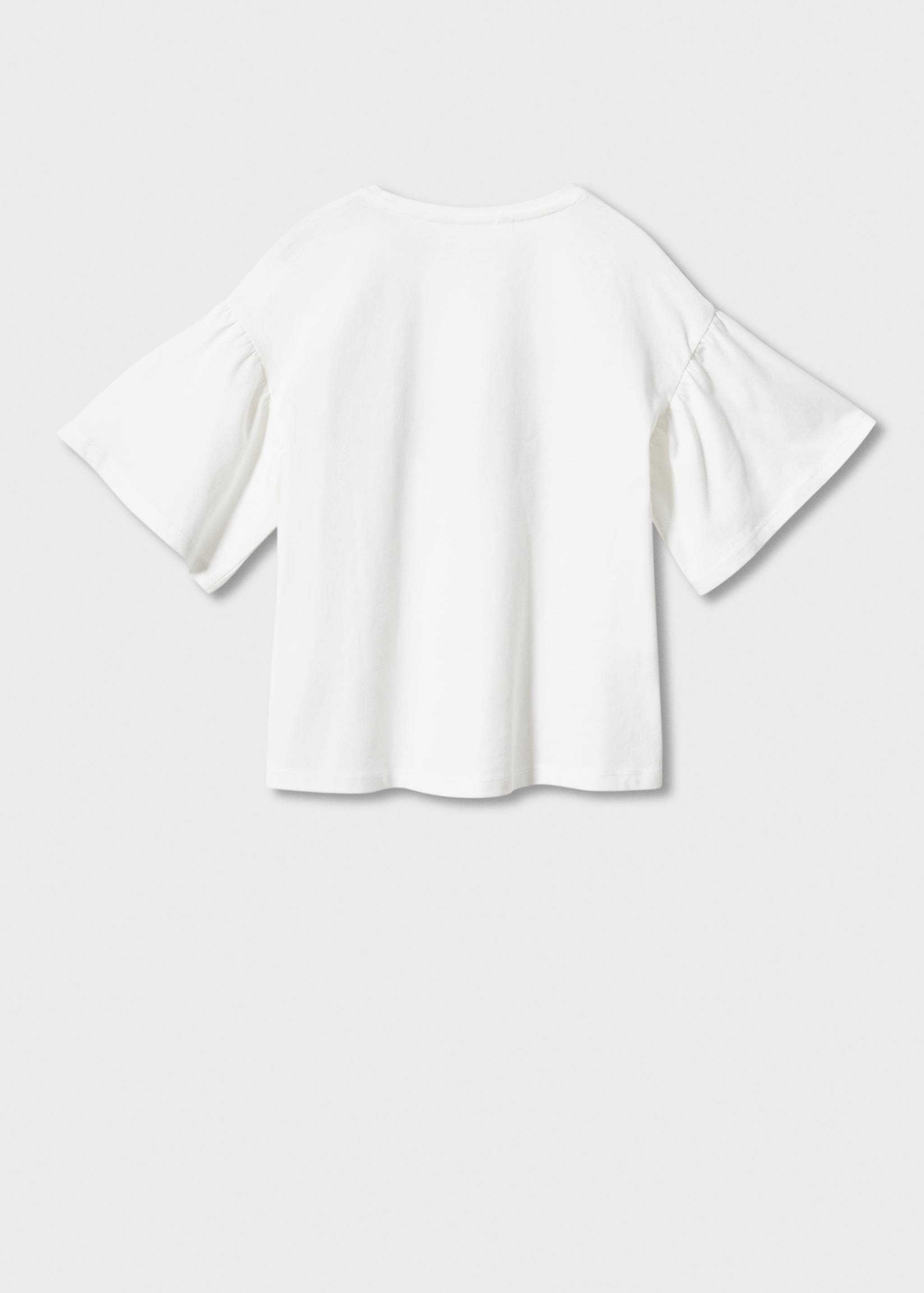 Embroidered detail print t-shirt - Reverse of the article