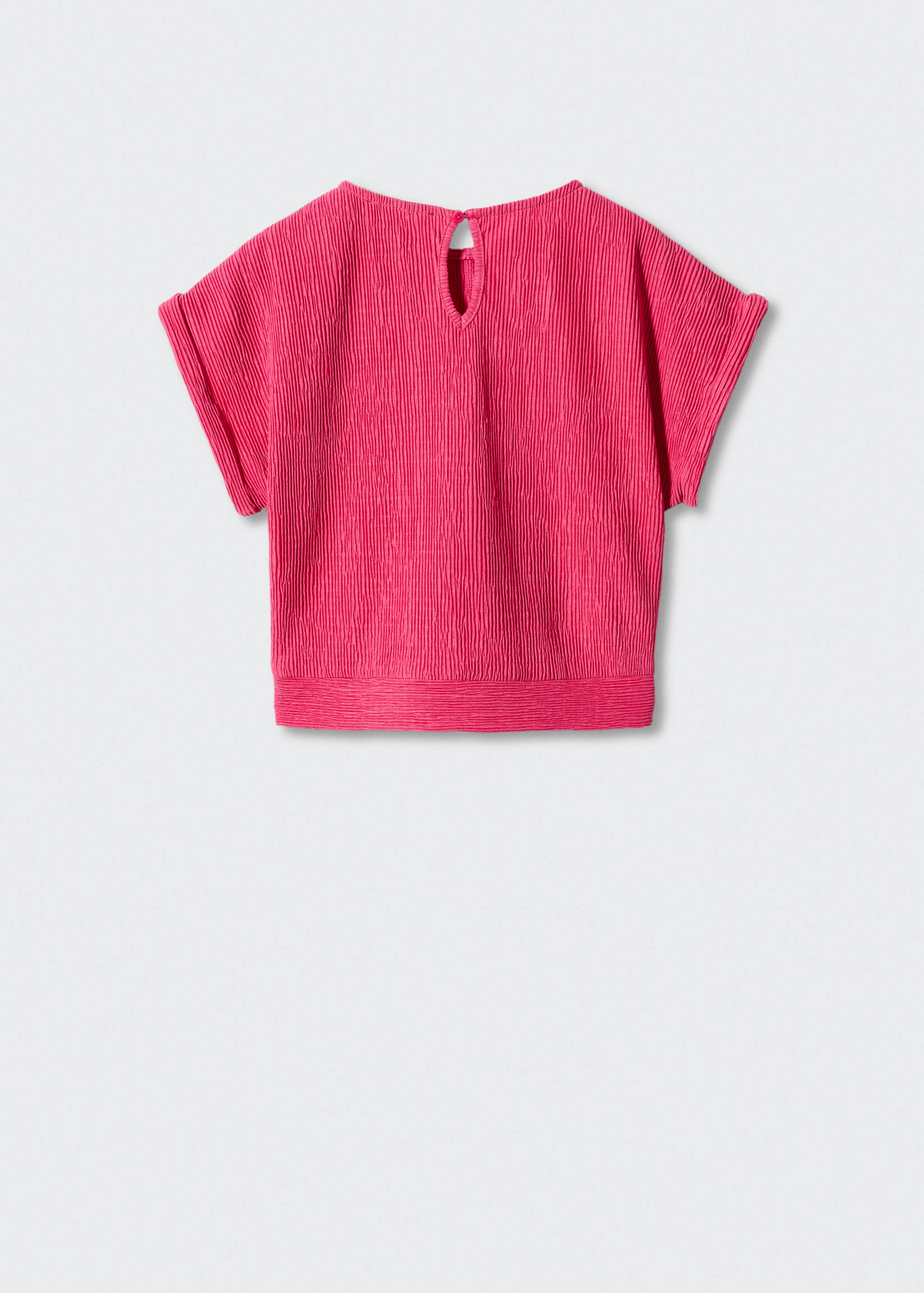 Textured T-shirt - Reverse of the article