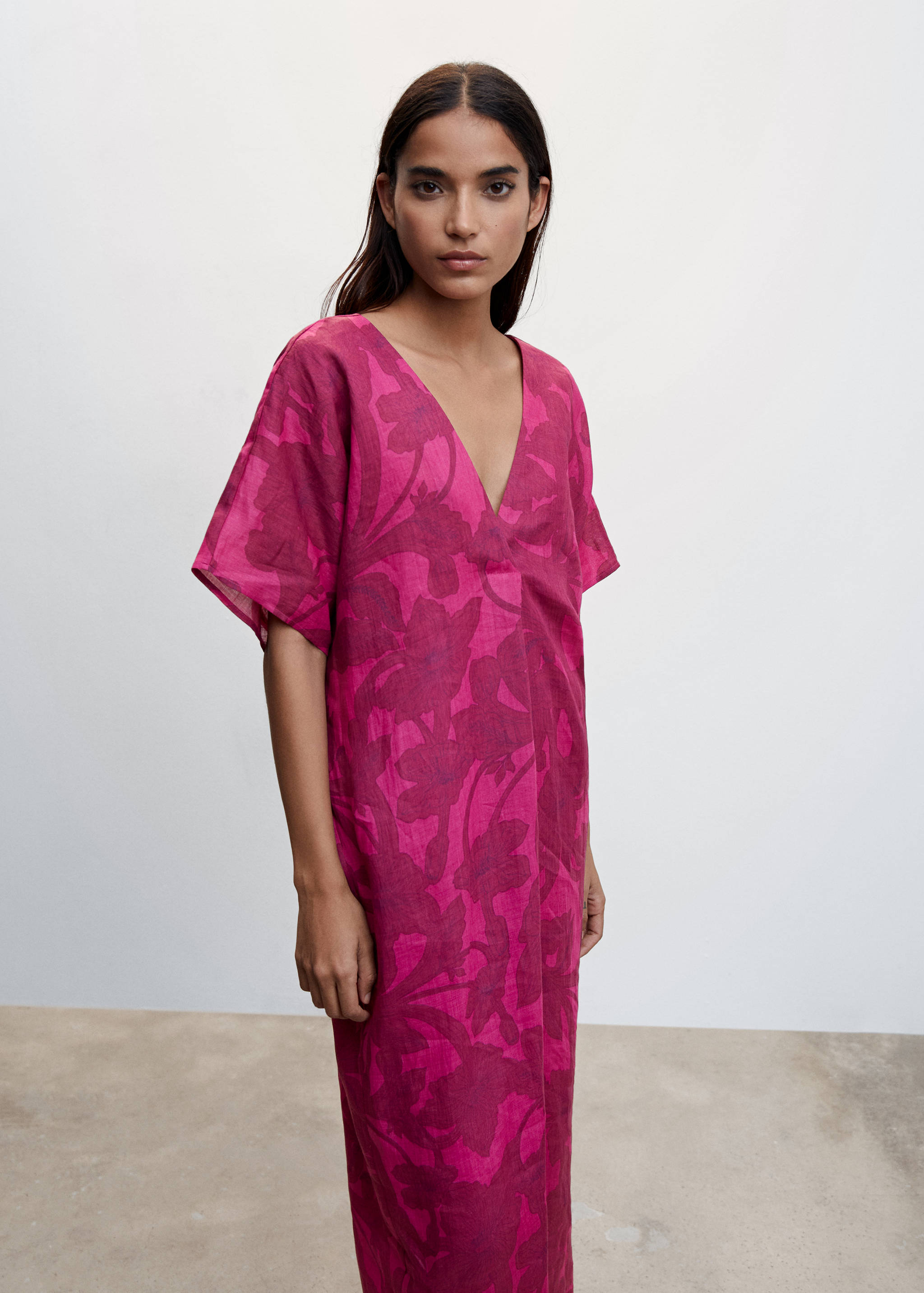 Flower print dress - Medium plane