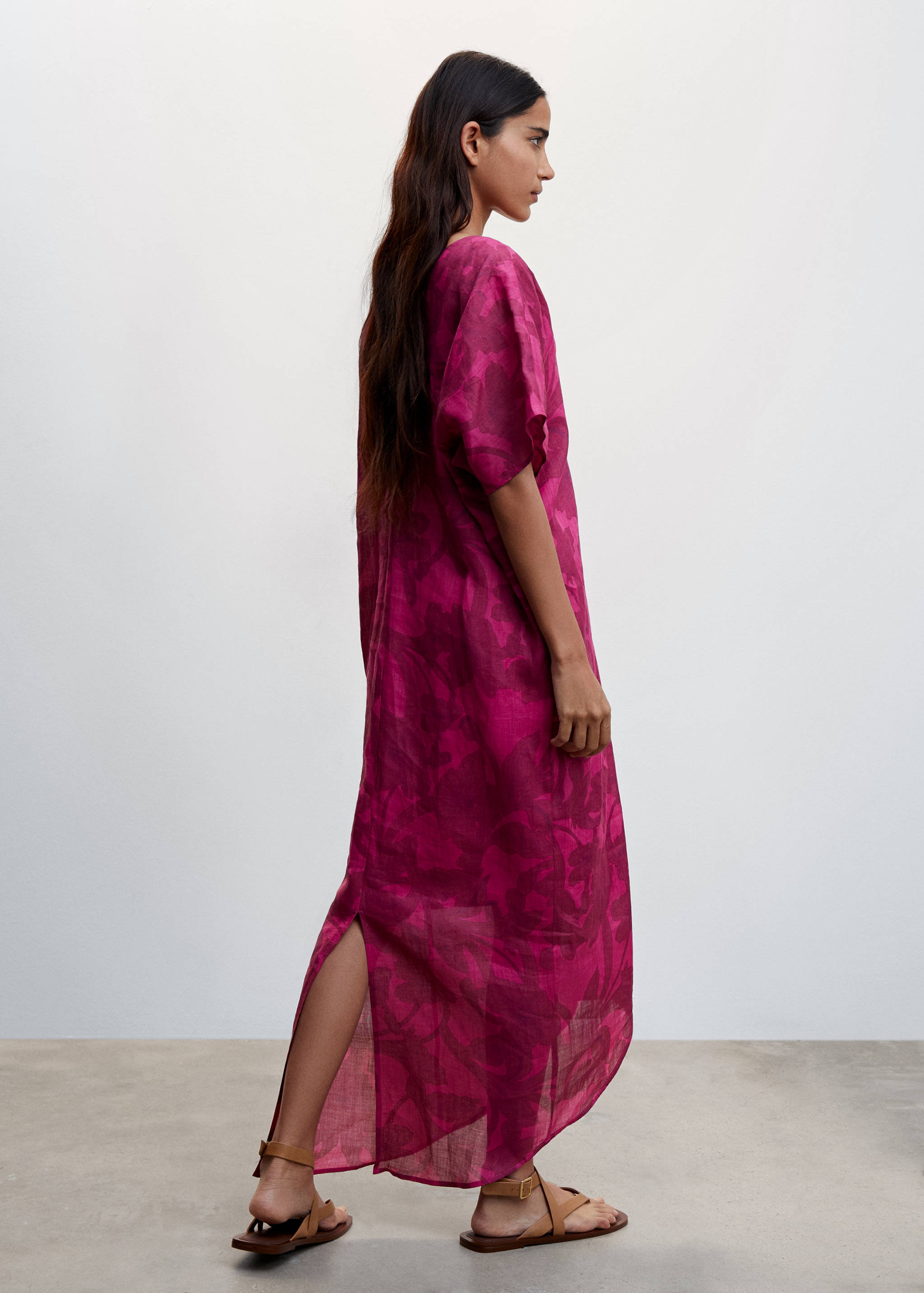 Flower print dress - Reverse of the article