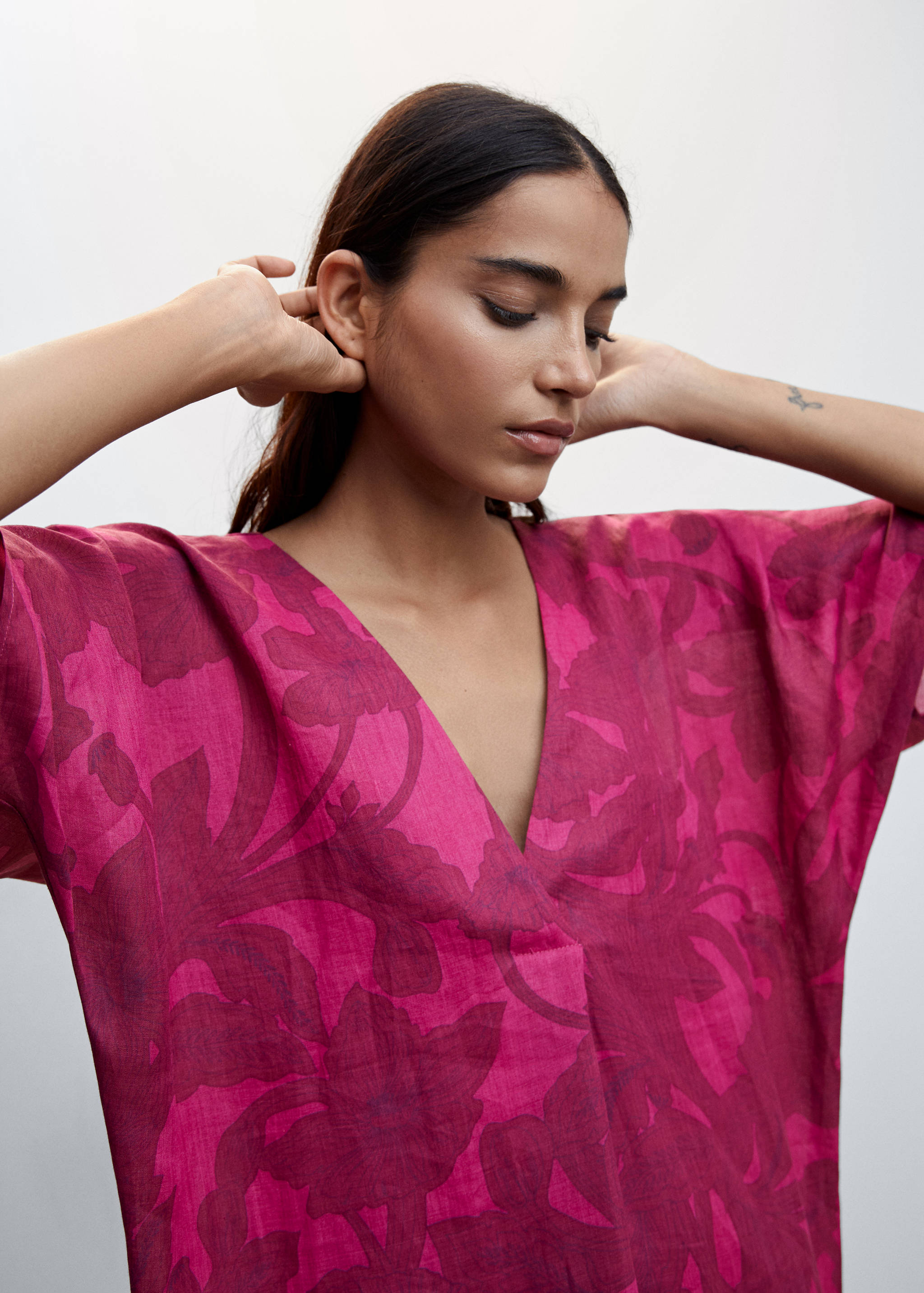 Flower print dress - Details of the article 1