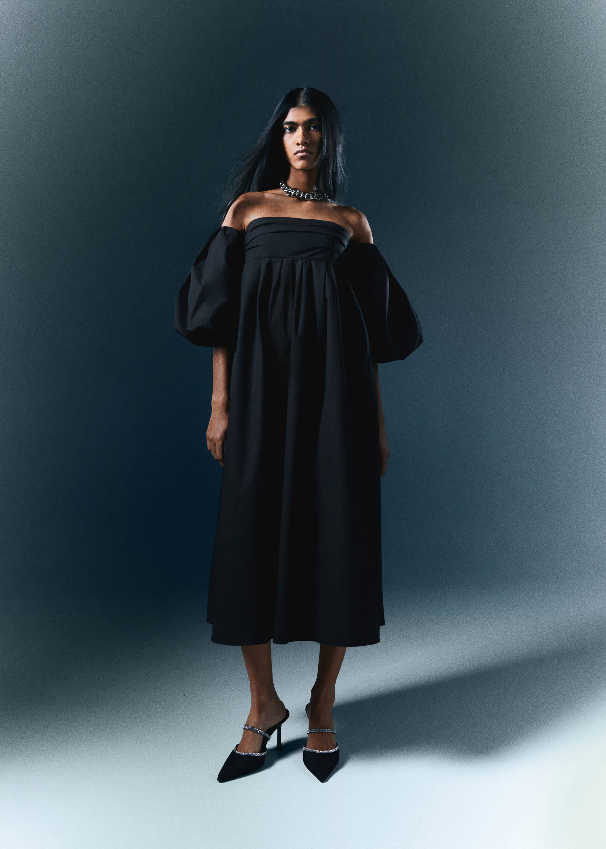 Vestit midi màniga bollada - Detall de l'article 6