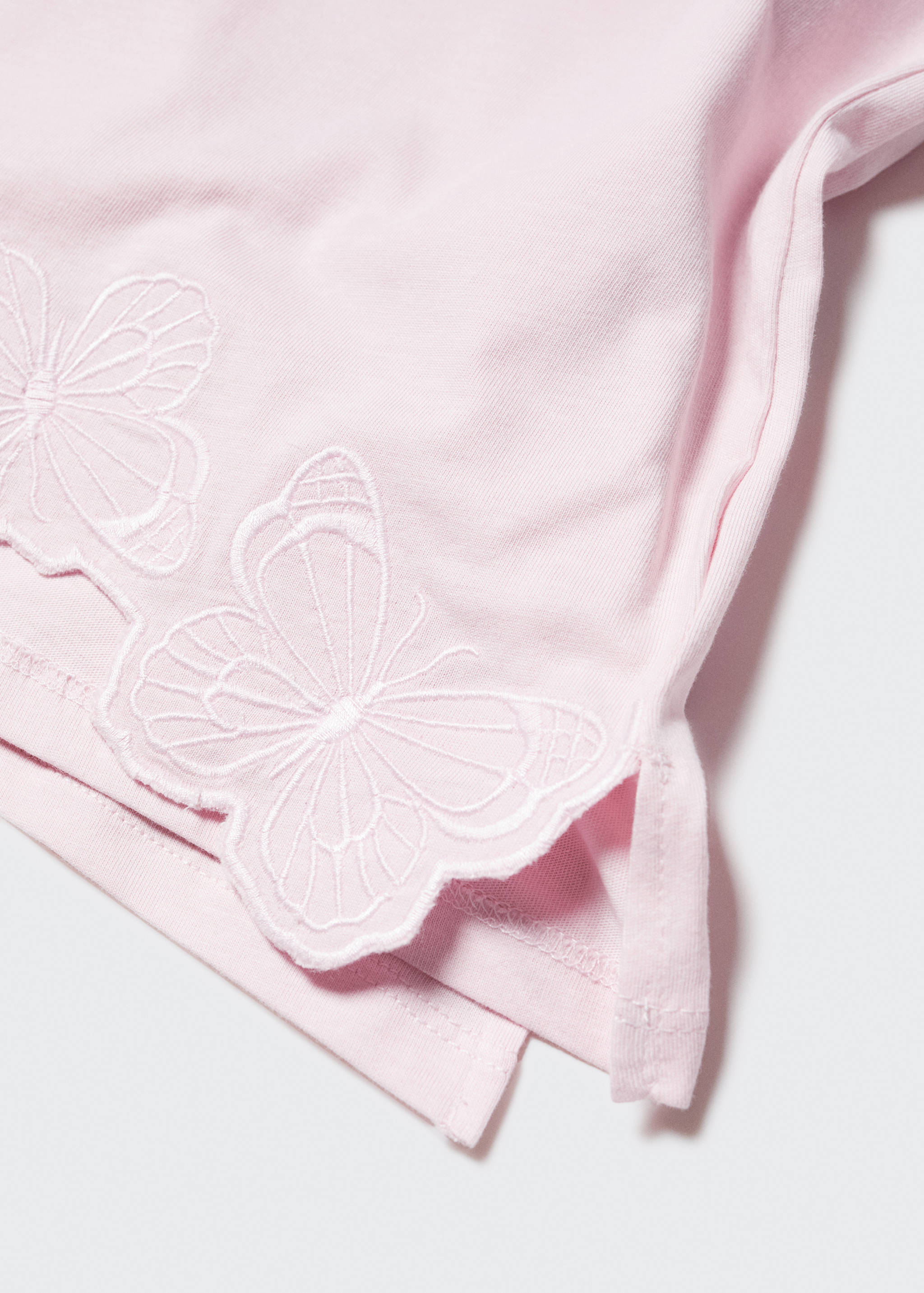 T-shirt med broderade fjärilar - Detaljer om artikeln 8