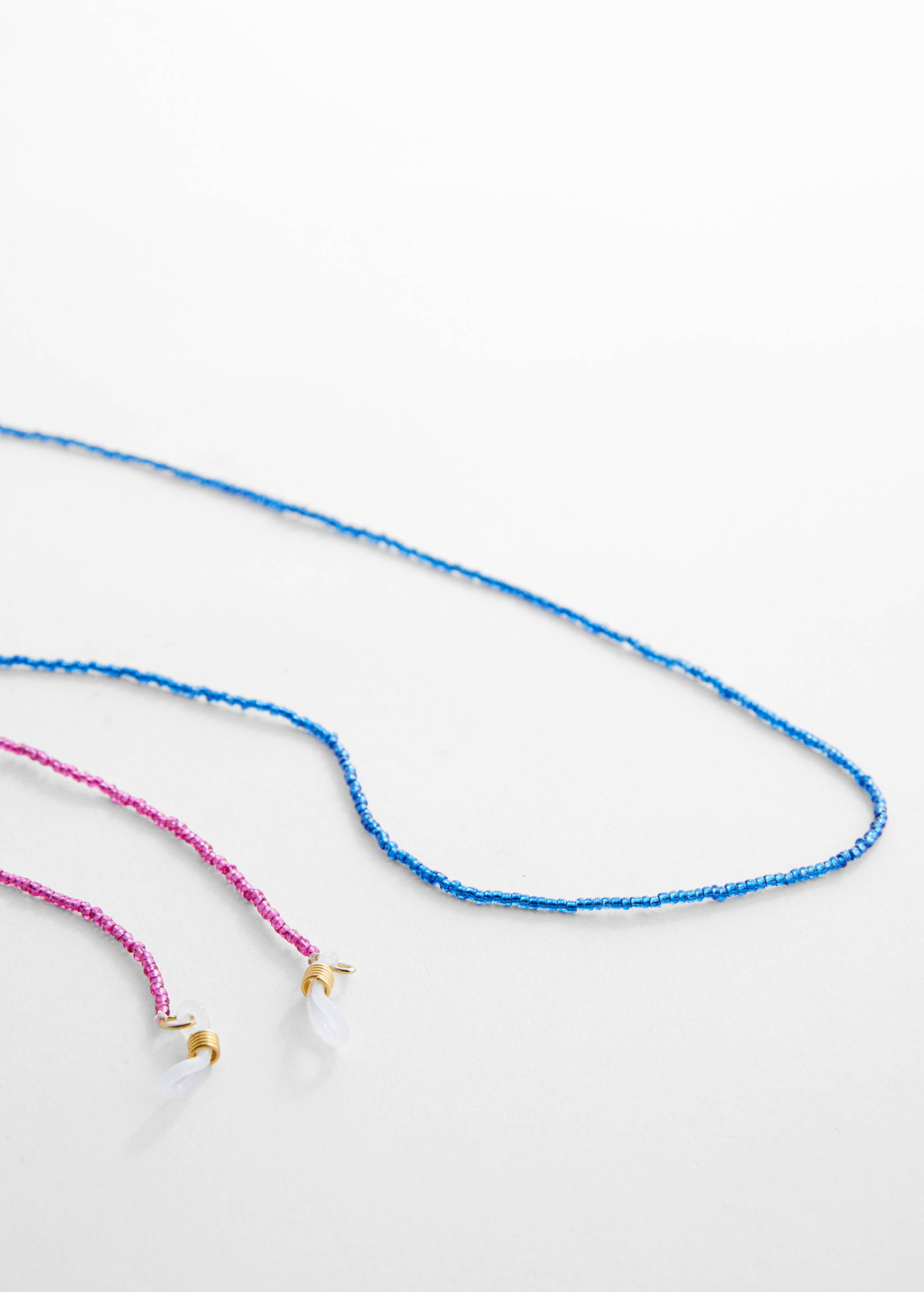 2 Pack of beaded glasses chains  - Medium plane