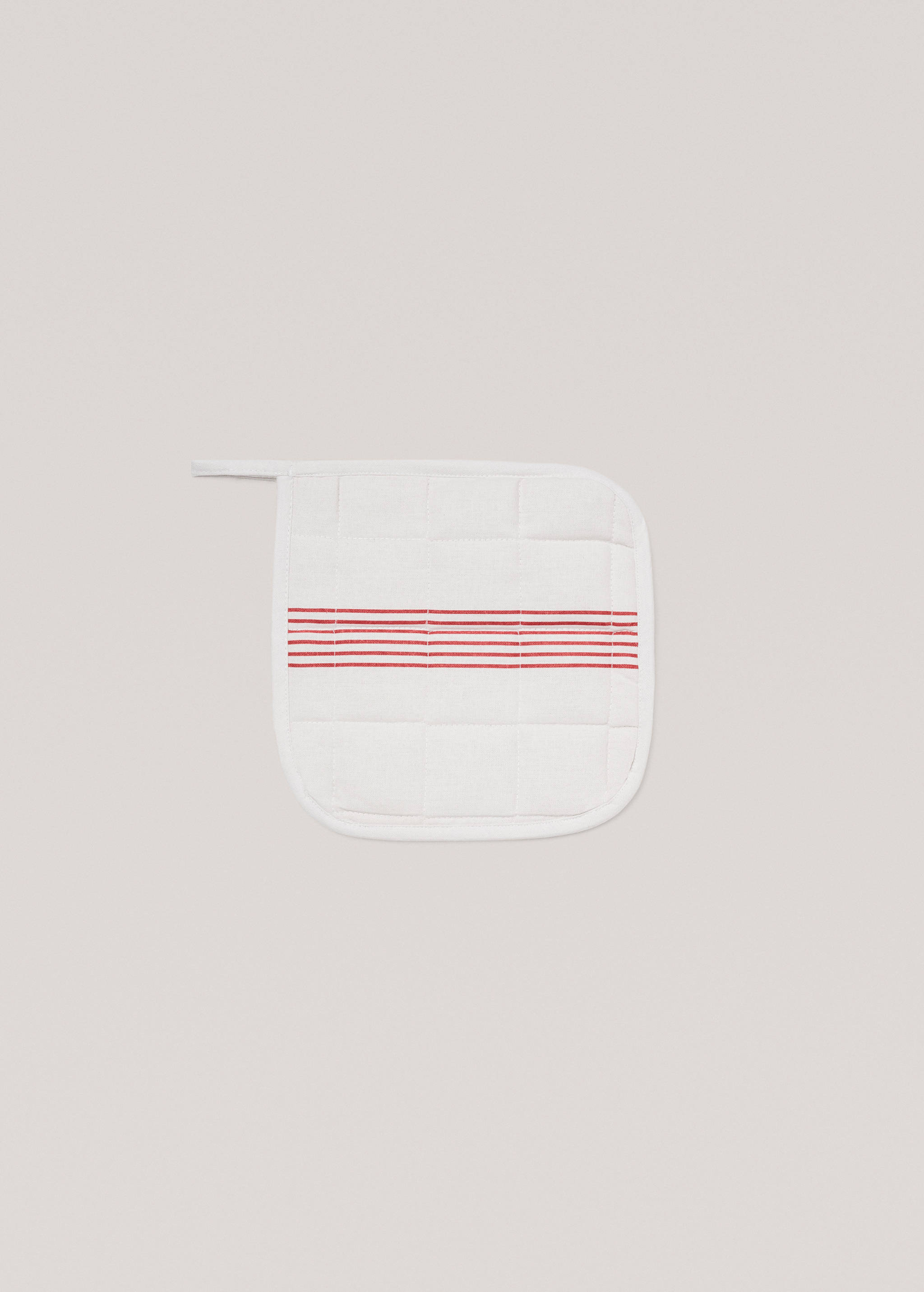 Striped cotton mitten - Article without model