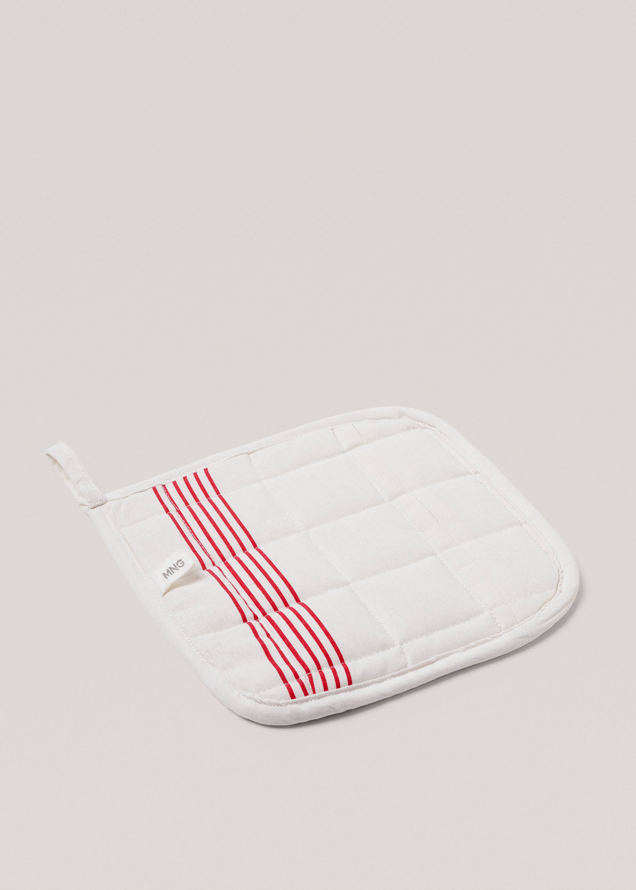 Striped cotton mitten - Details of the article 2