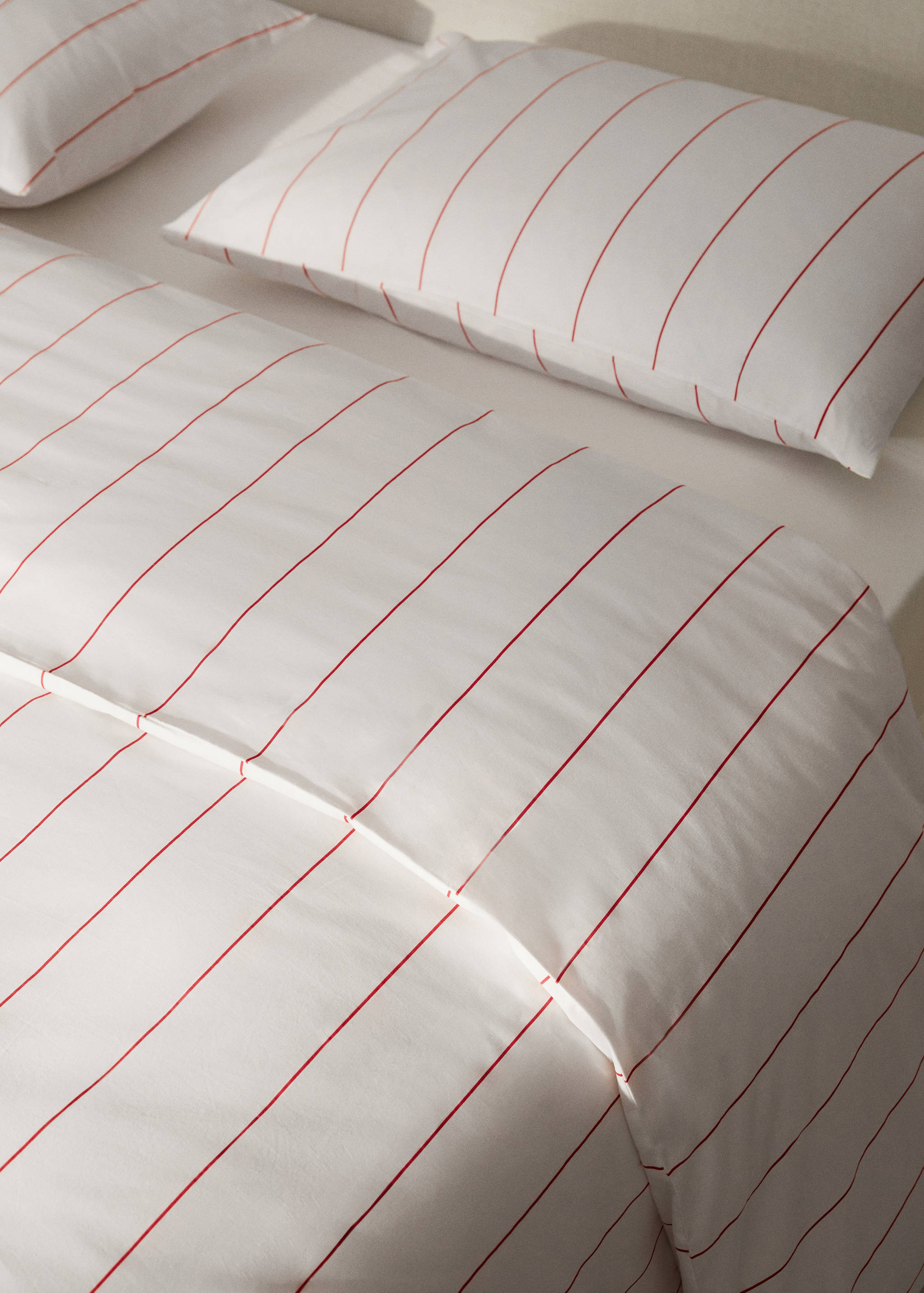 Housse de couette coton imprimée rayures Lit 180/200 cm - Détail de l'article 8