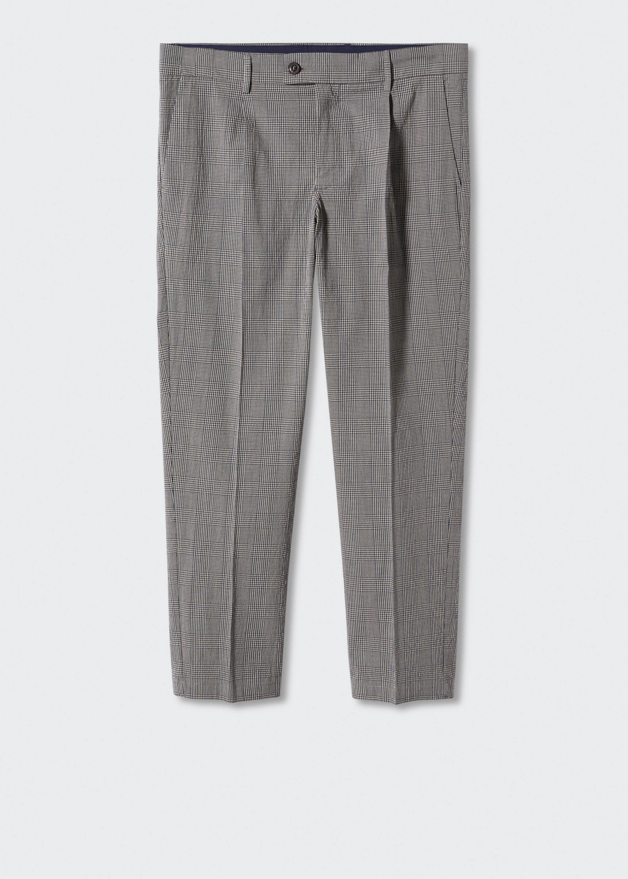 Check pleated trousers - Article without model