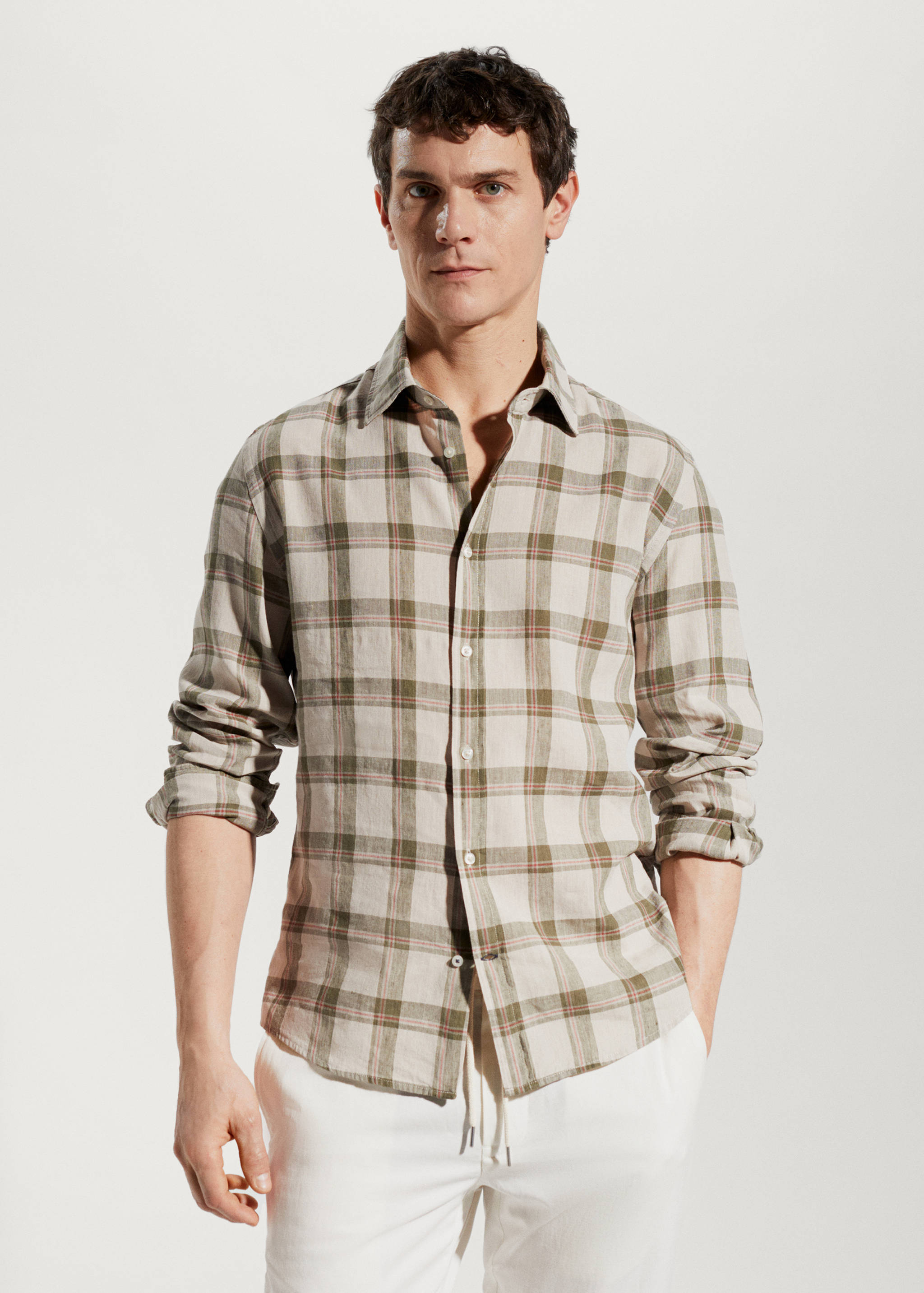 Camisa 100% lli quadres - Pla mig