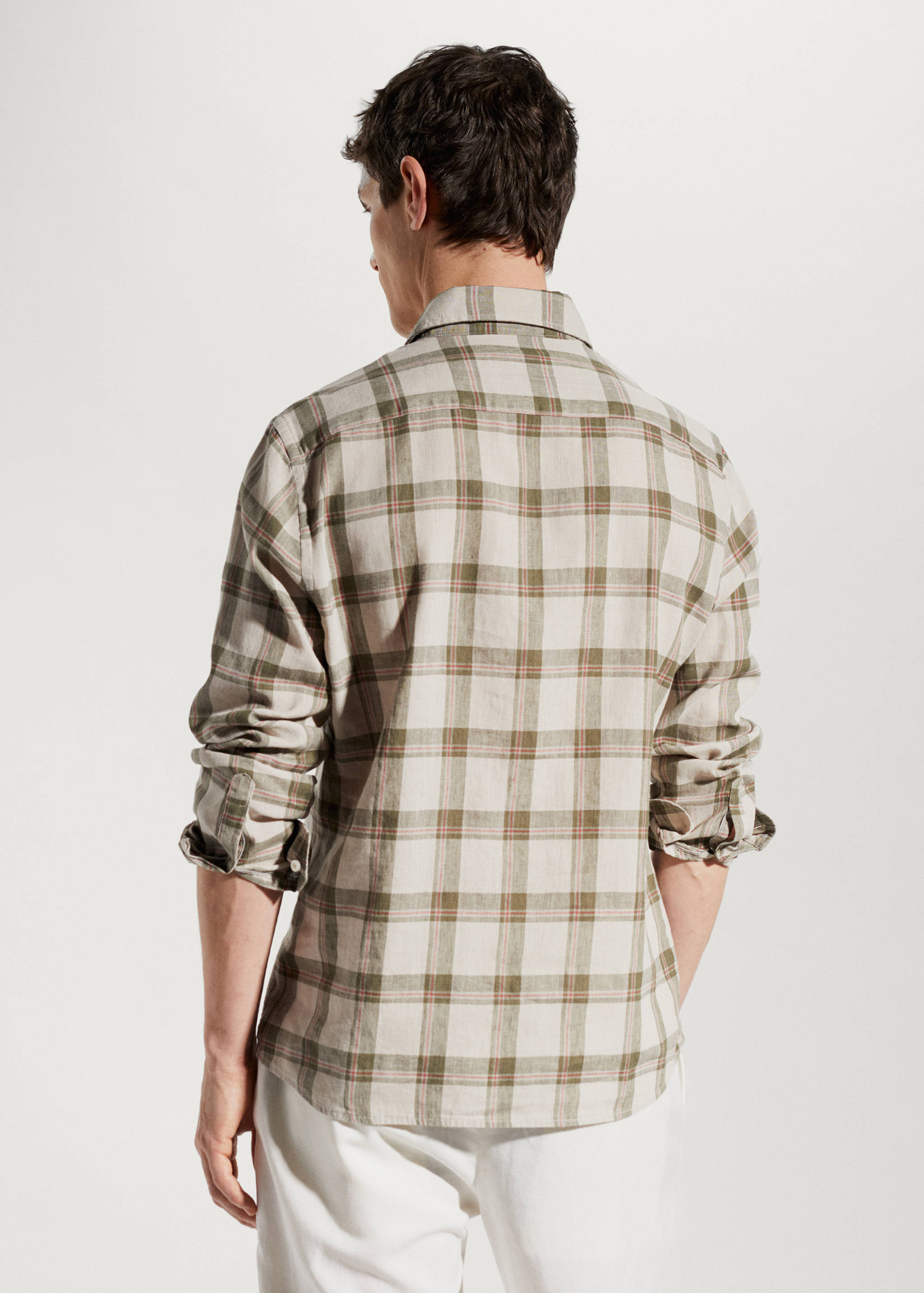 Camisa 100% lli quadres - Revers de l'article