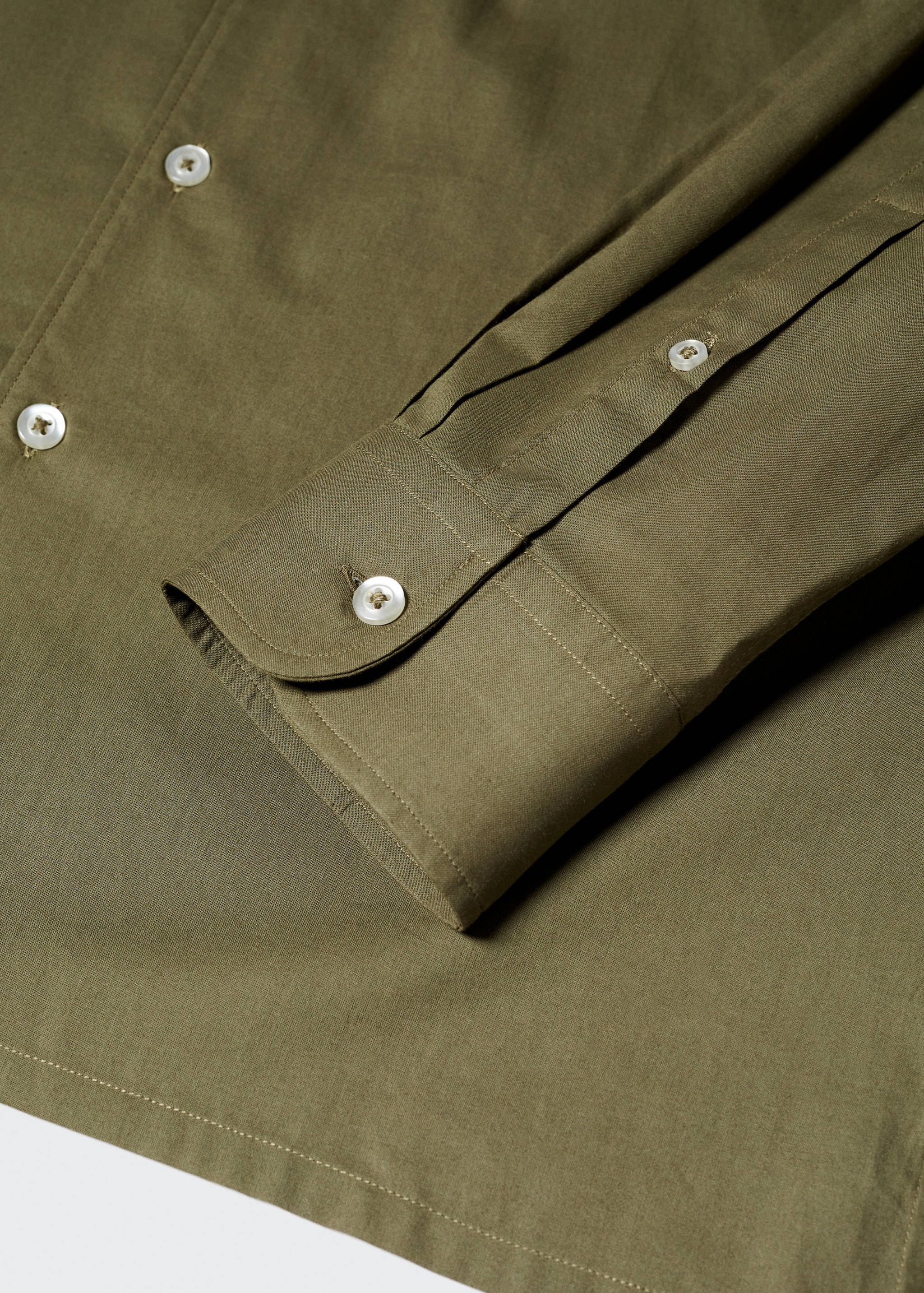 Regular fit pocket cotton shirt - Details of the article 8