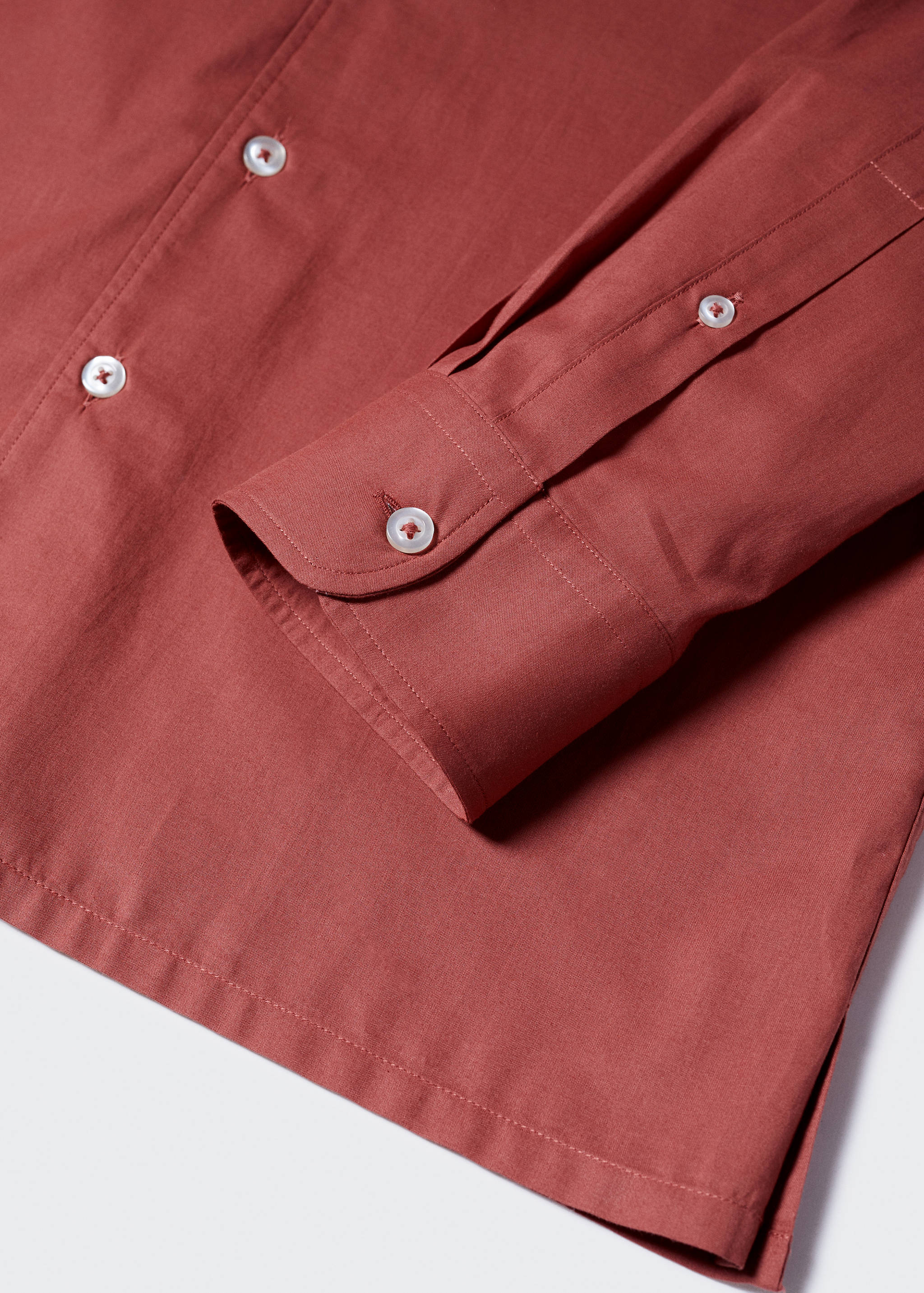 Regular fit pocket cotton shirt - Details of the article 8