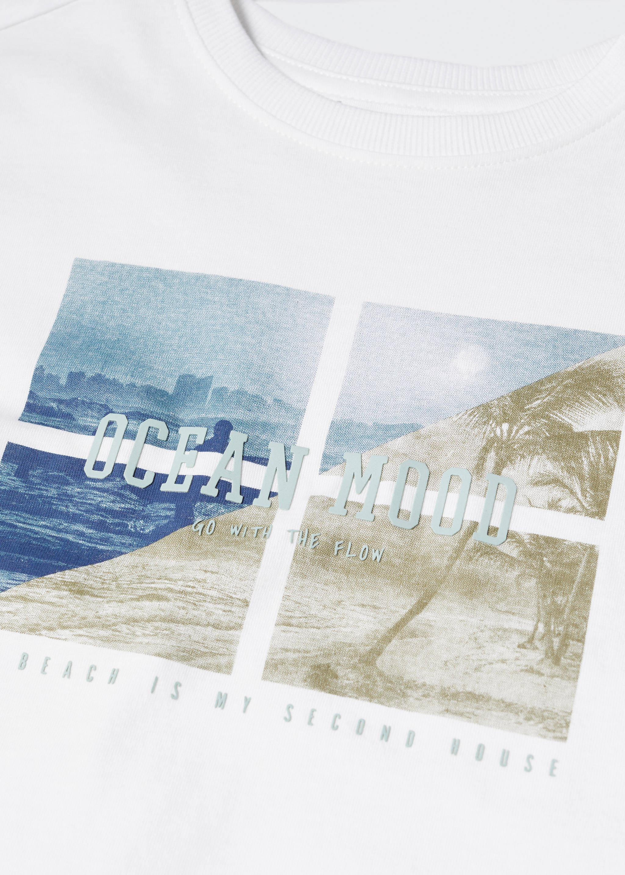 Printed cotton-blend t-shirt - Details of the article 8